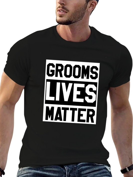 Grooms Lives Matter Graphic Tee - Black