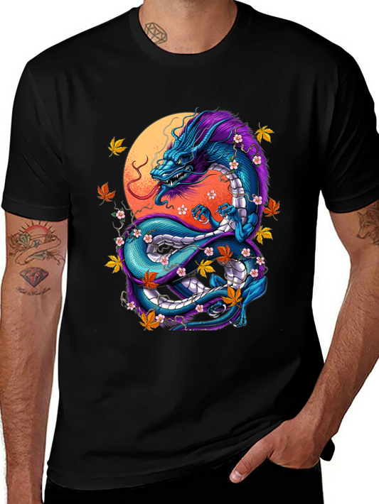 Dragon Graphic Tee - Mystical Design