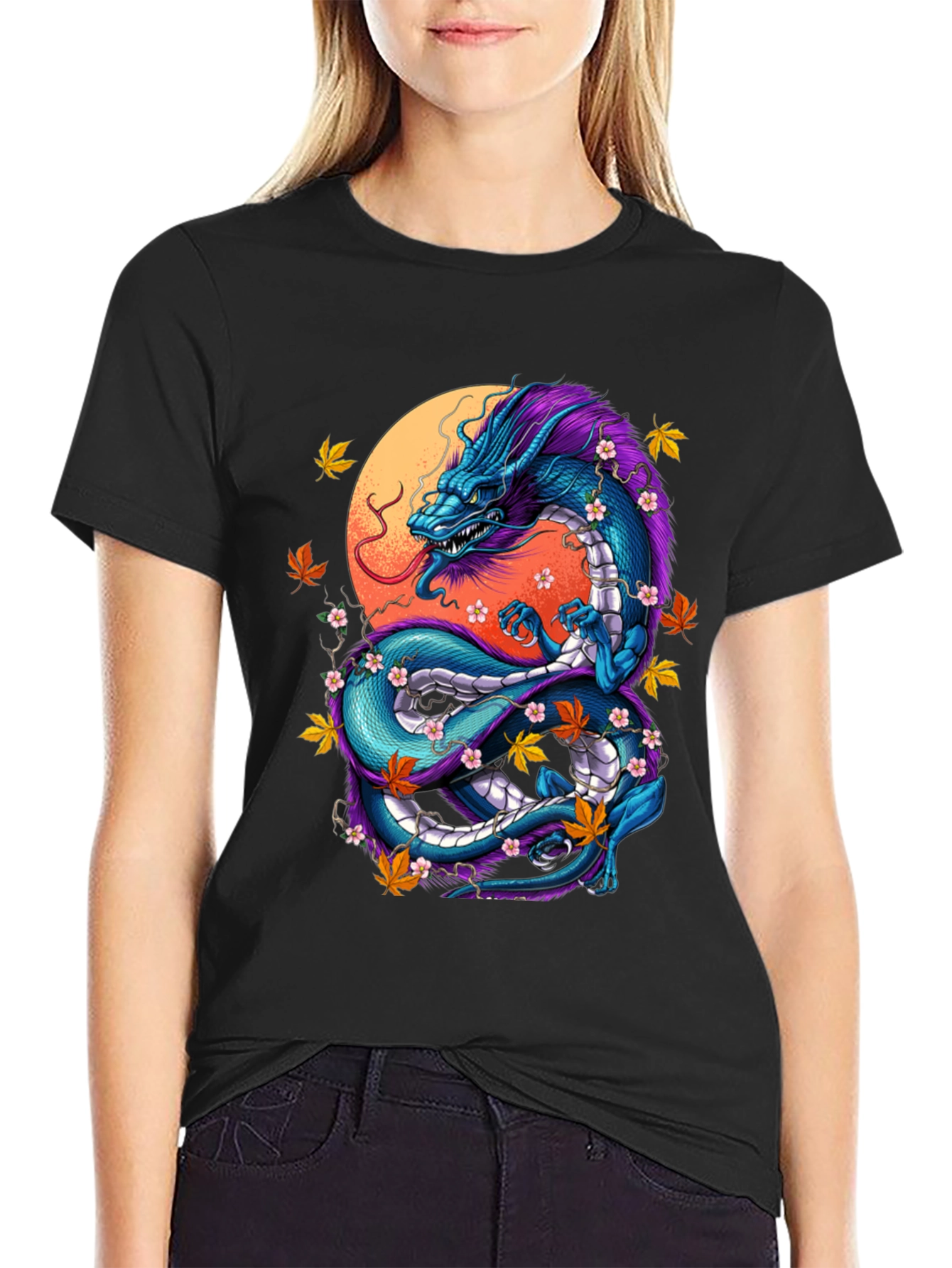 Dragon Graphic Tee - Mystical Design