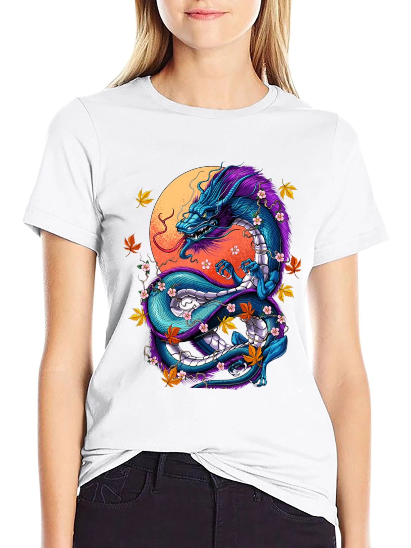 Dragon Graphic Tee - Mystical Design