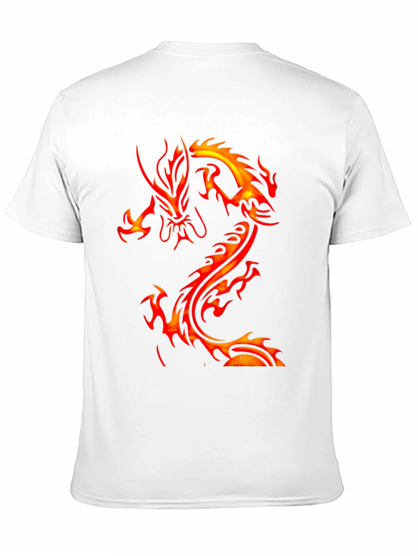 Fiery Dragon Graphic Black T-Shirt