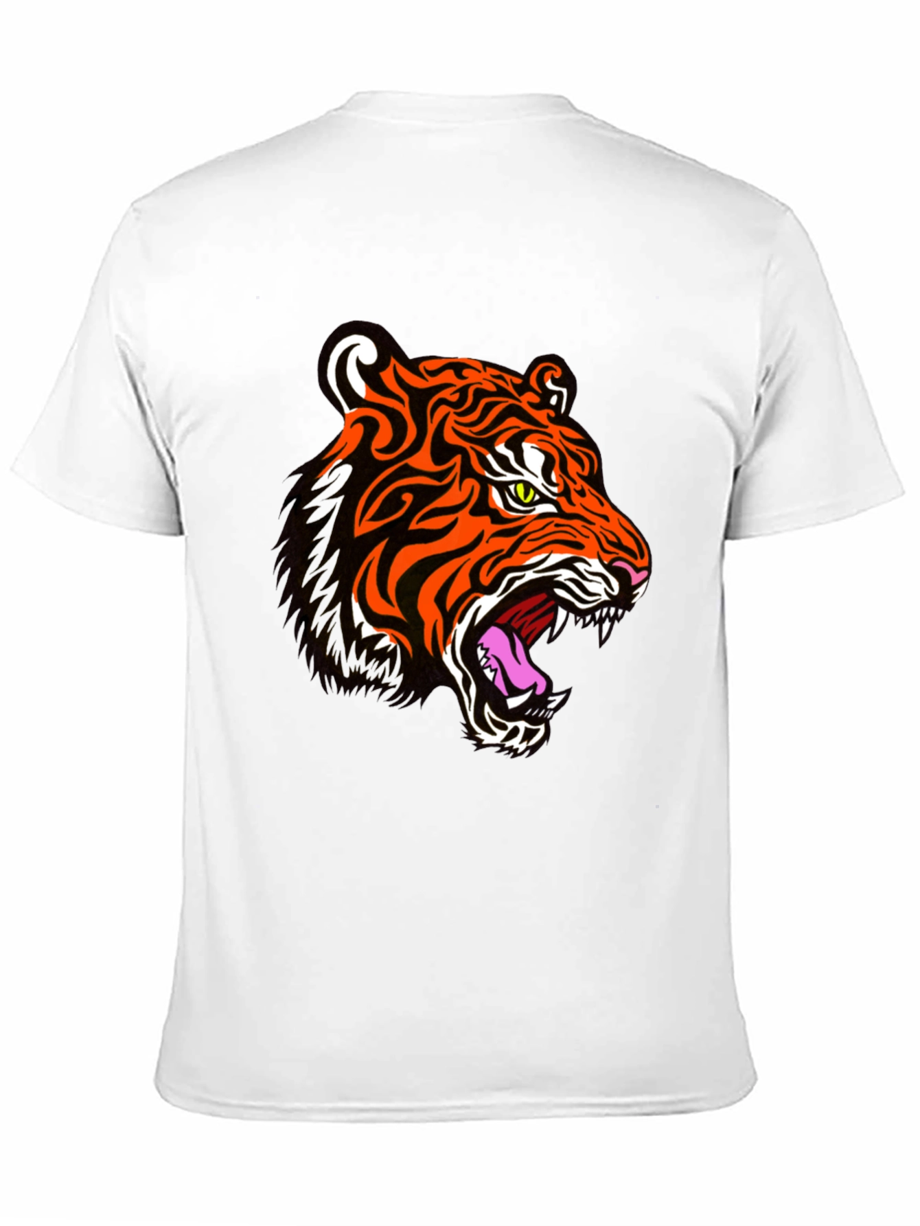 Tiger Graphic Print Black T-Shirt