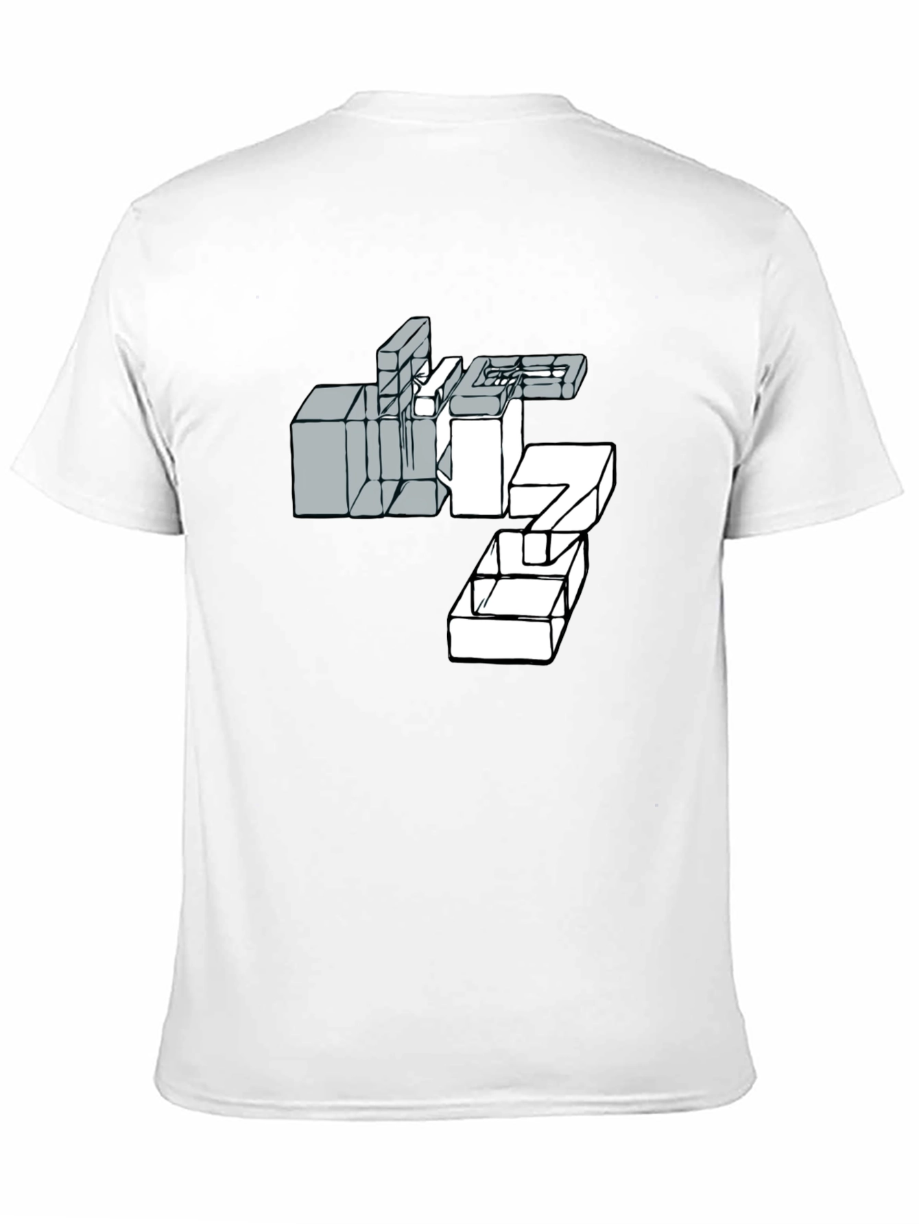 Abstract Graphic Print Mens Black T-Shirt