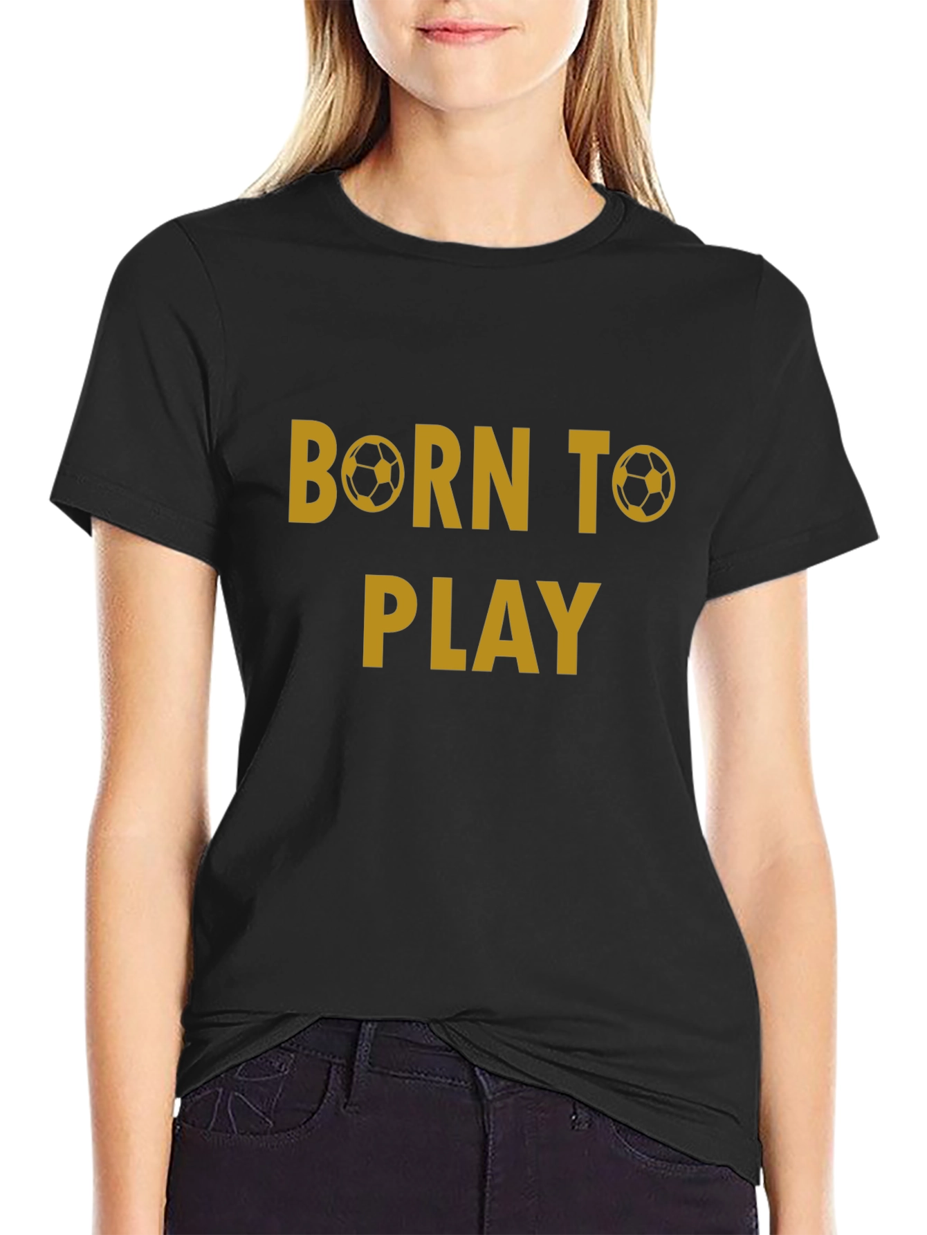 Born to Play Soccer T-Shirt - Black