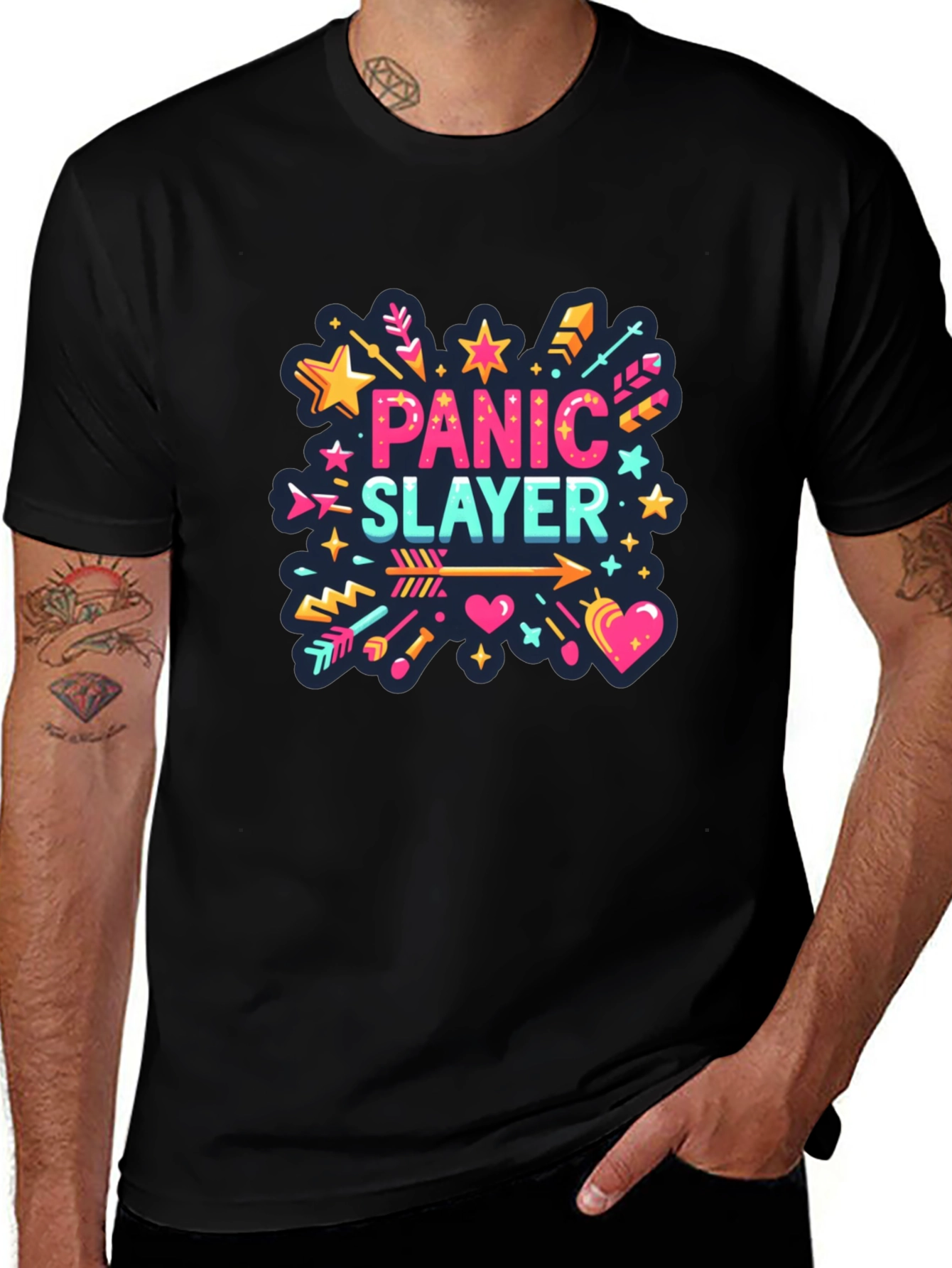 Panic Slayer Graphic Tee - Stylish Comfort