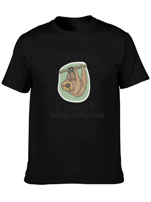 Sloth Energy Saving Mode Graphic T-Shirt
