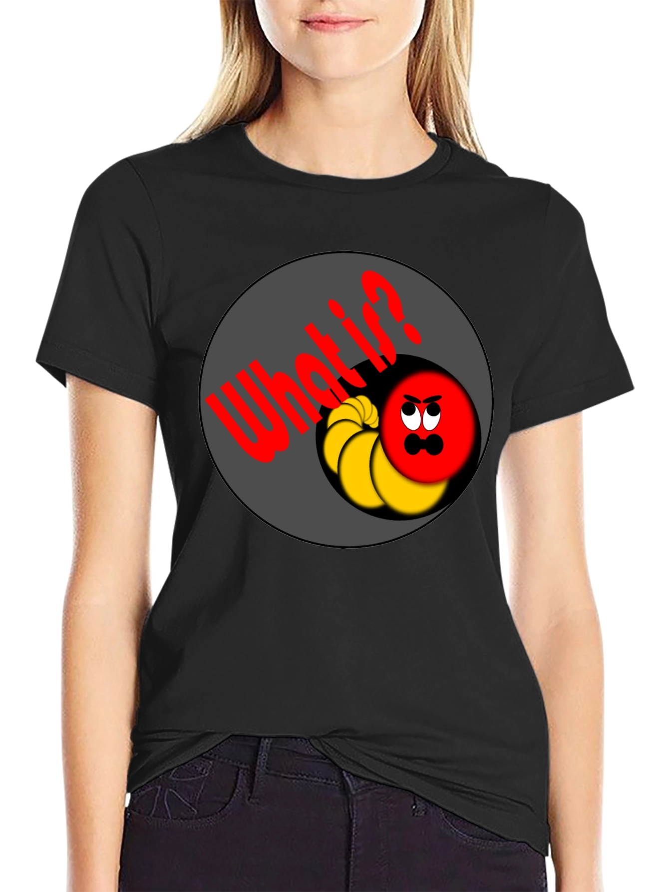 Cartoon Circle What?! T-Shirt