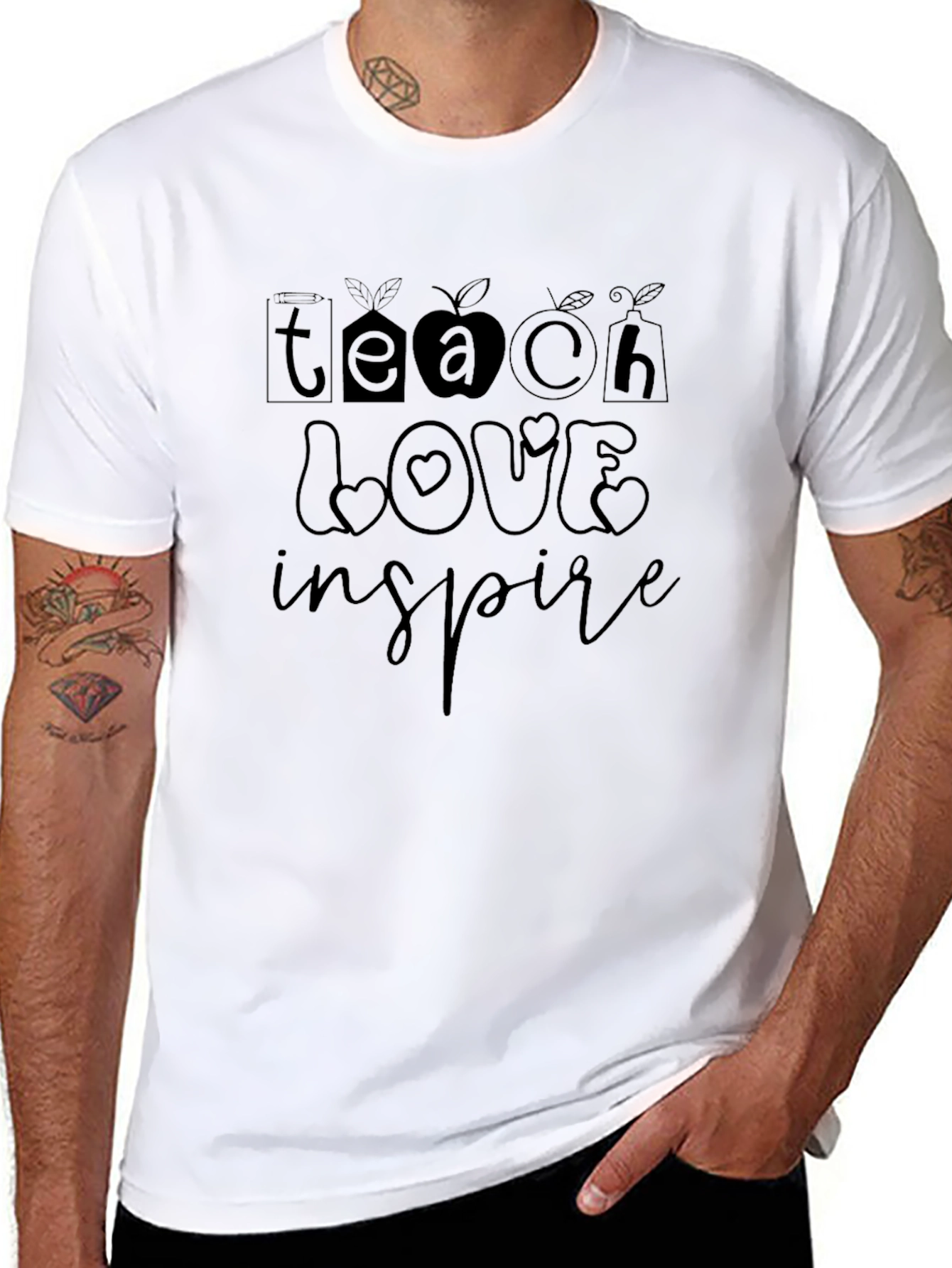 Teacher Appreciation Tee - Teach Love Inspire Shirt