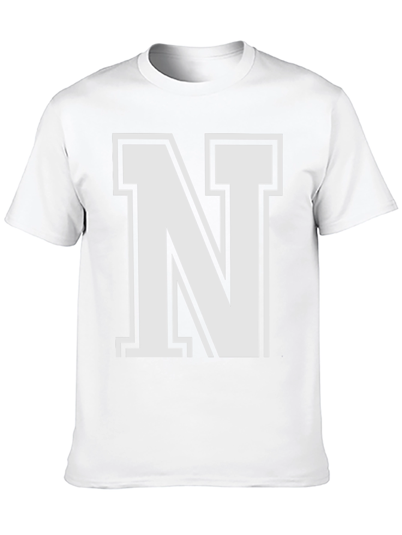 Letter N Black T-Shirt