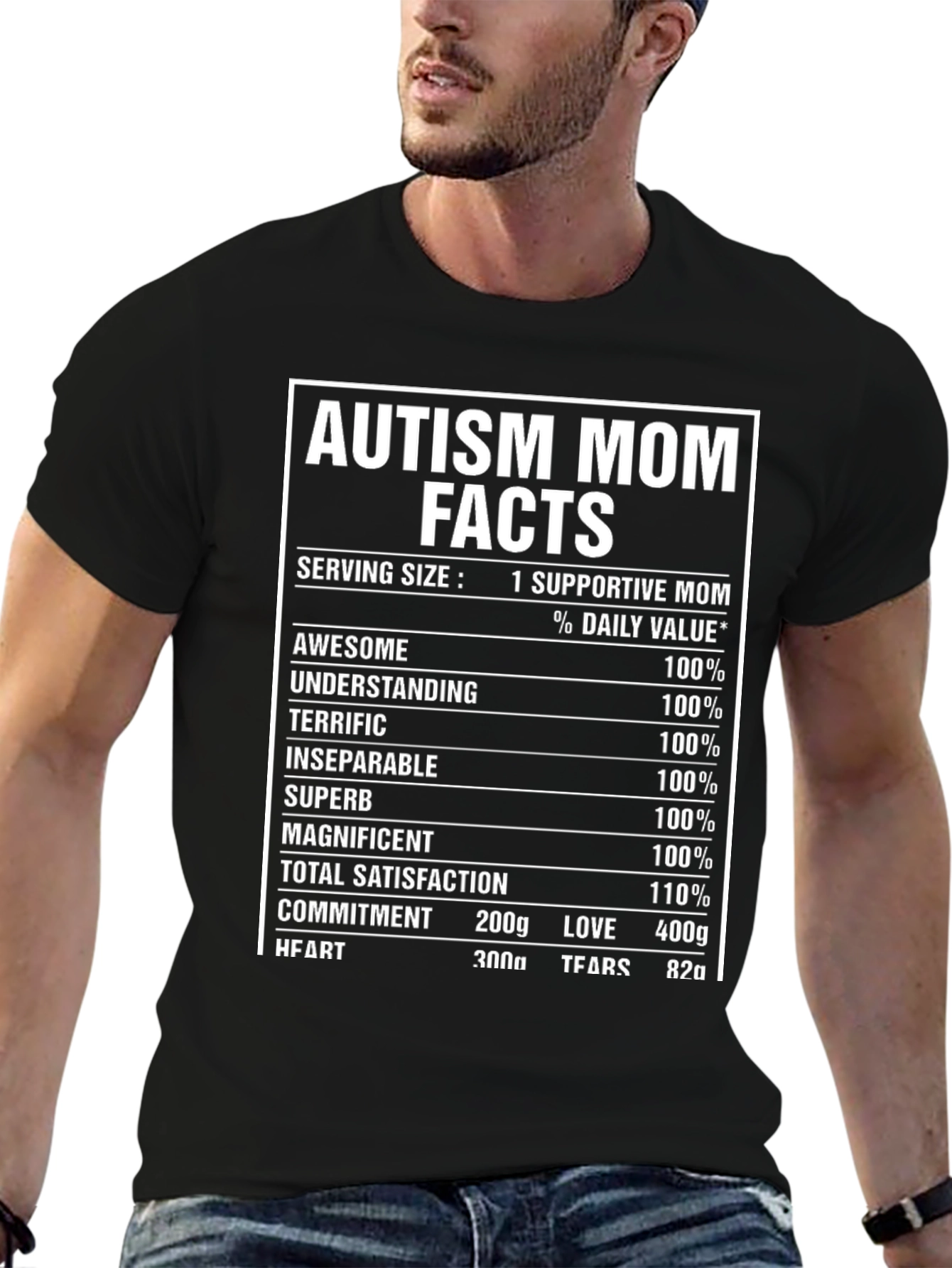 Autism Mom Facts T-Shirt Supportive Mother Tee
