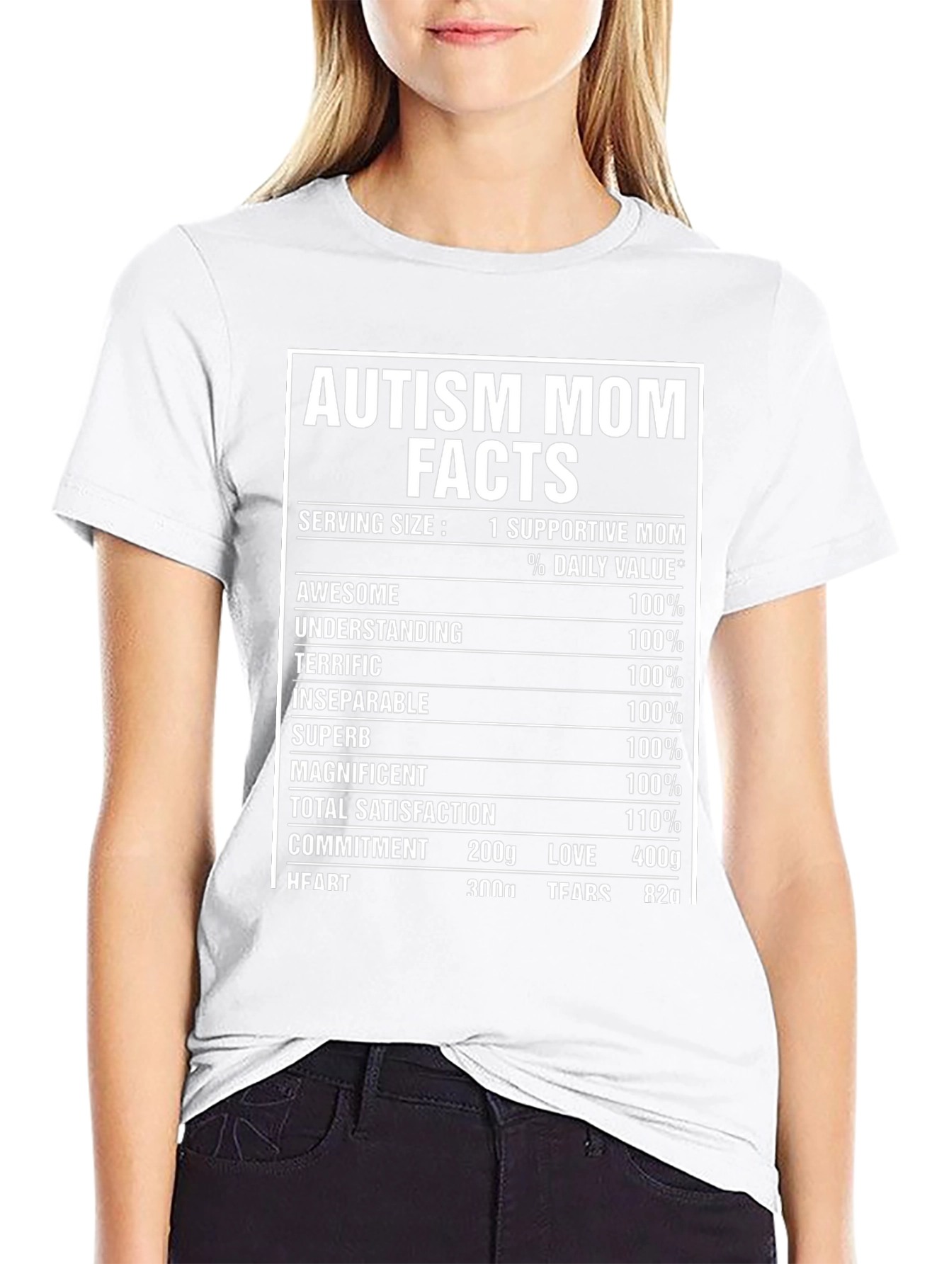 Autism Mom Facts T-Shirt Supportive Mother Tee