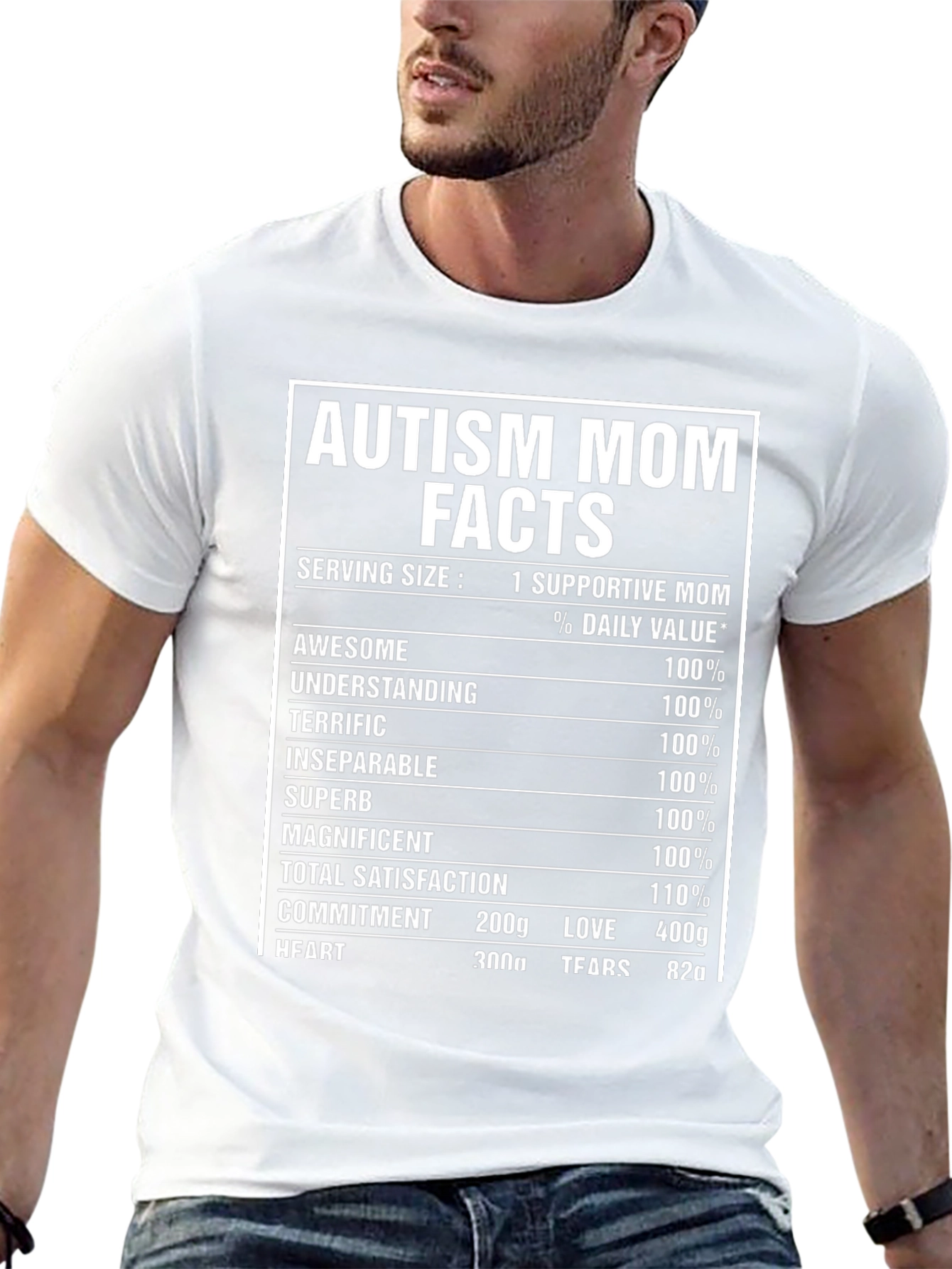 Autism Mom Facts T-Shirt Supportive Mother Tee
