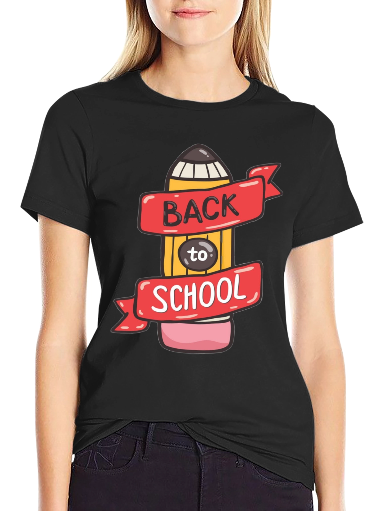 Back to School Pencil Graphic T-Shirt