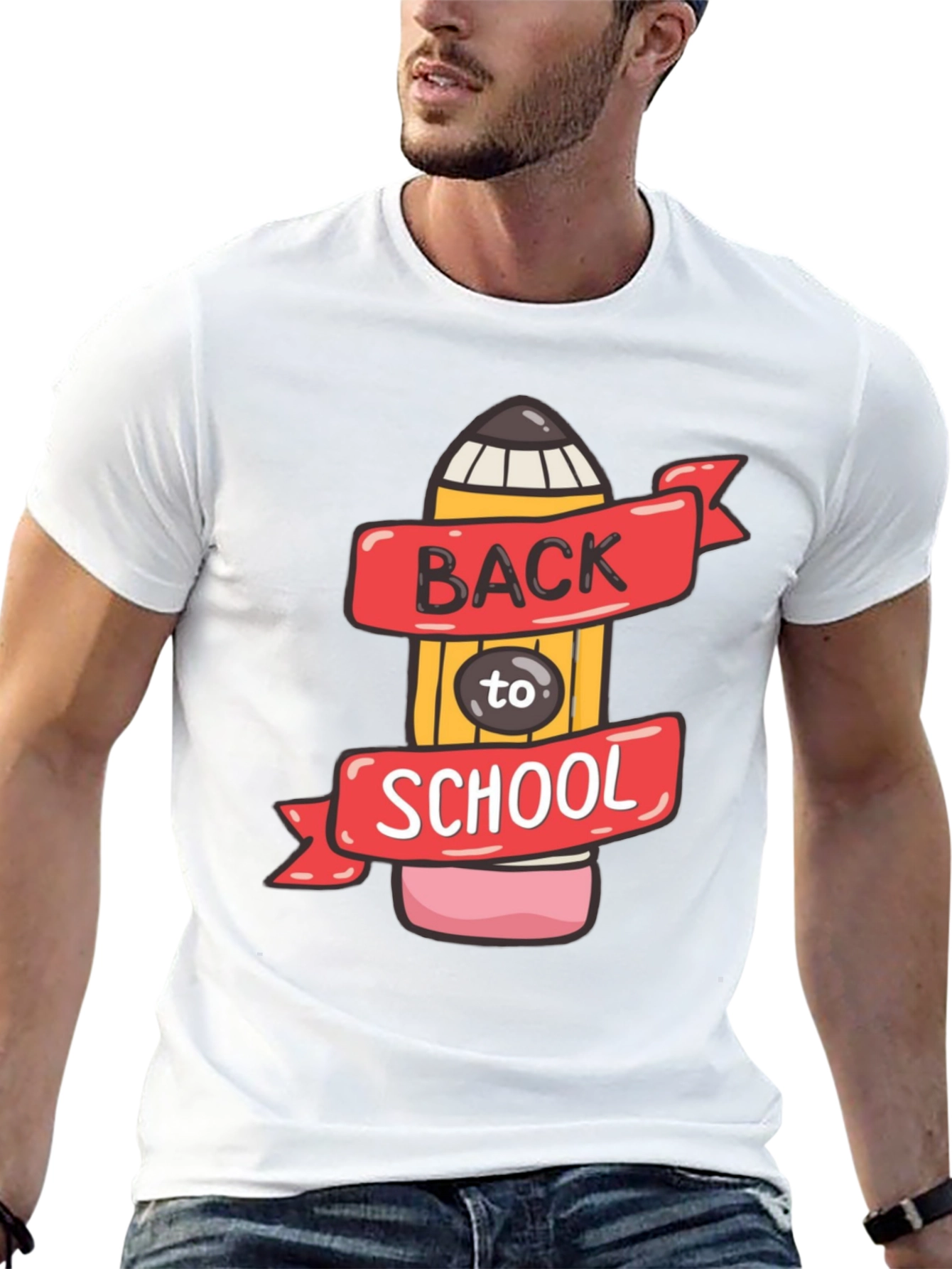 Back to School Pencil Graphic T-Shirt