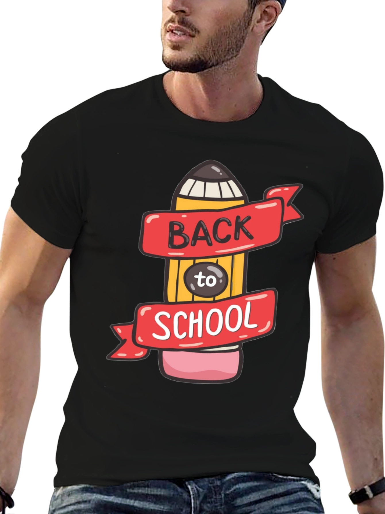 Back to School Pencil Graphic T-Shirt