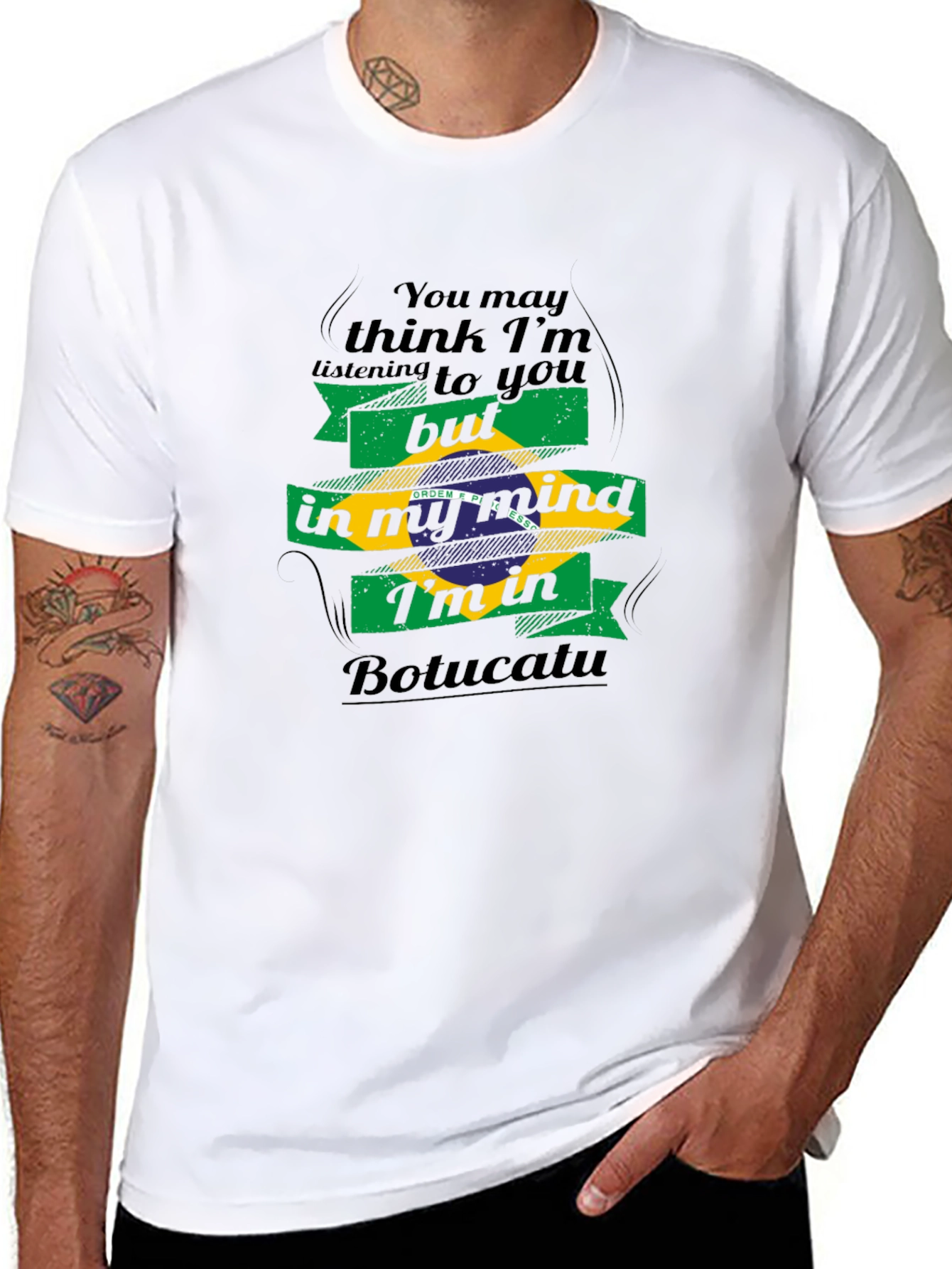 Botucatu Brazil Flag T-Shirt - Novelty Travel Tee