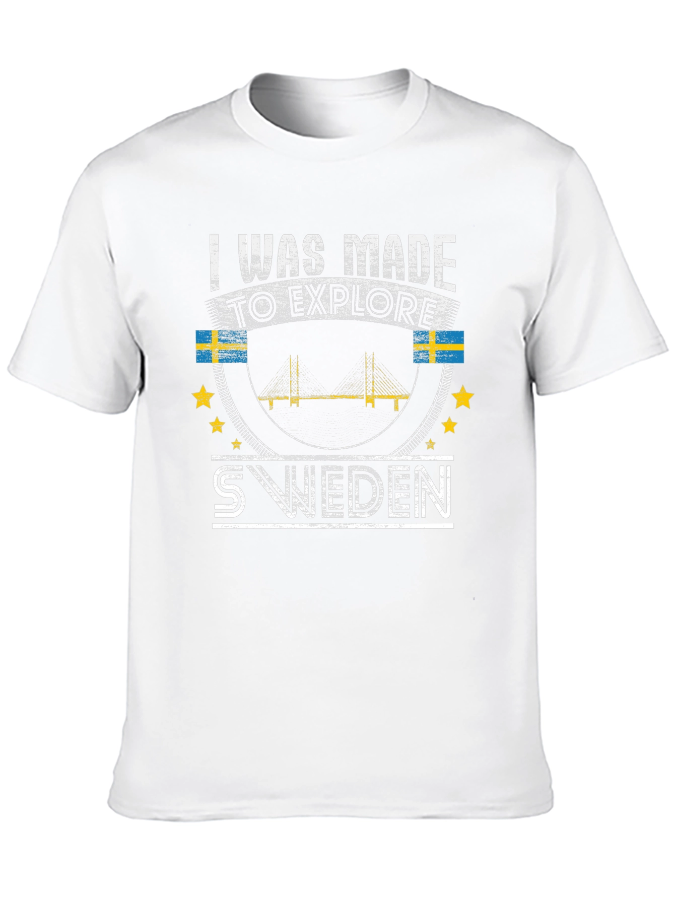 Sweden Explore T-Shirt - Black Graphic Tee