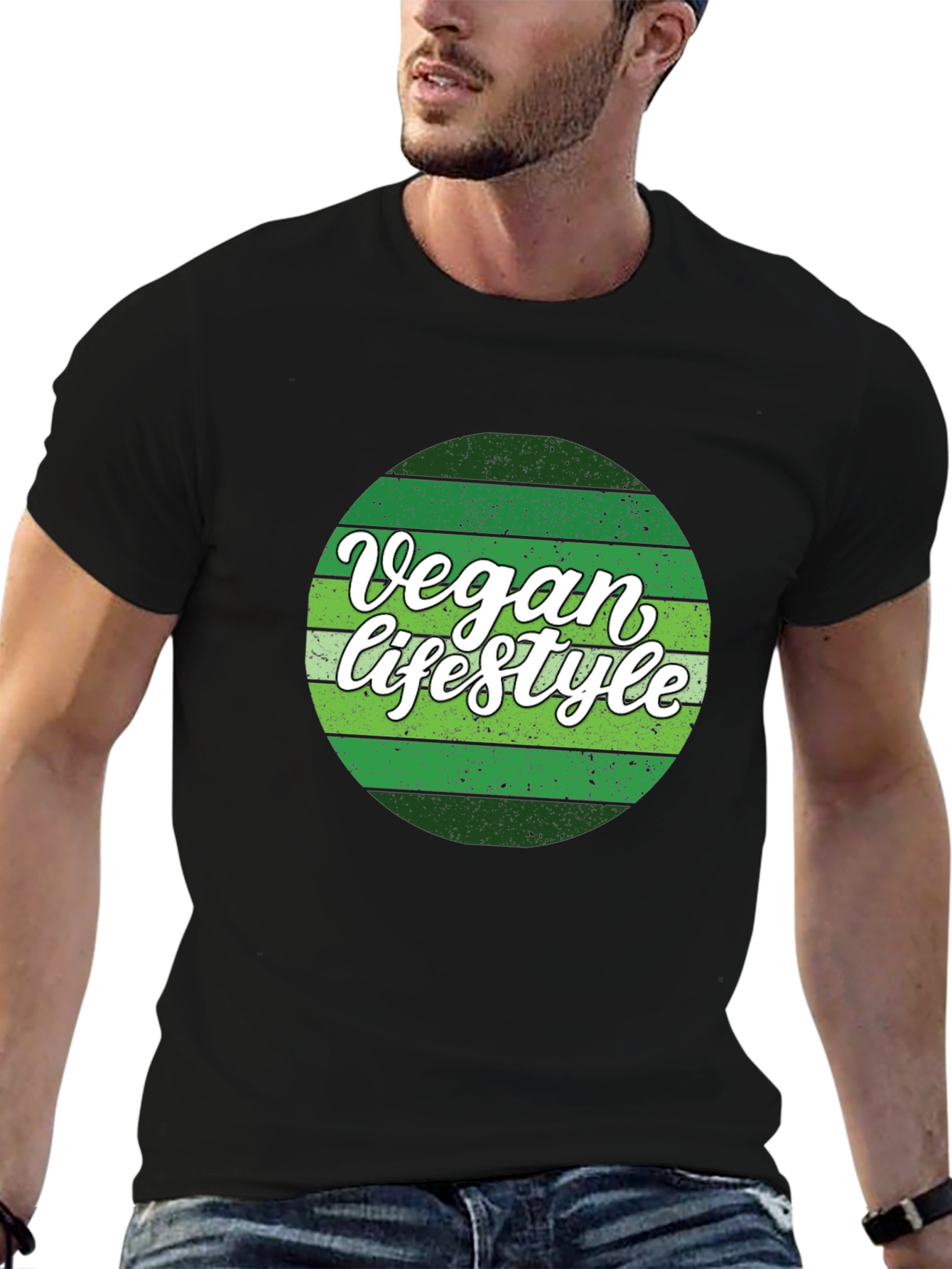 Vegan Lifestyle Tee -  Green Graphic T-Shirt