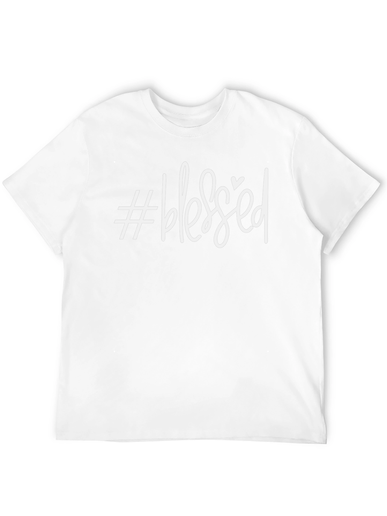 #Blessed Graphic Tee - Trendy Casual Shirt