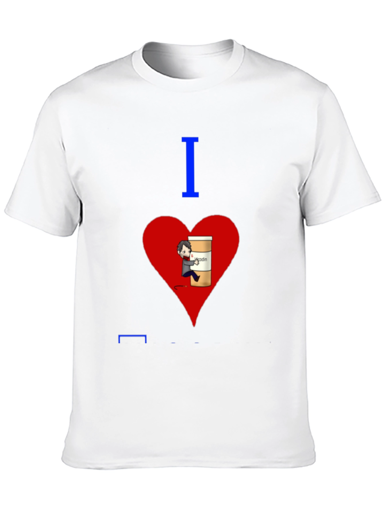 I Heart Vicodin Funny Graphic T-Shirt