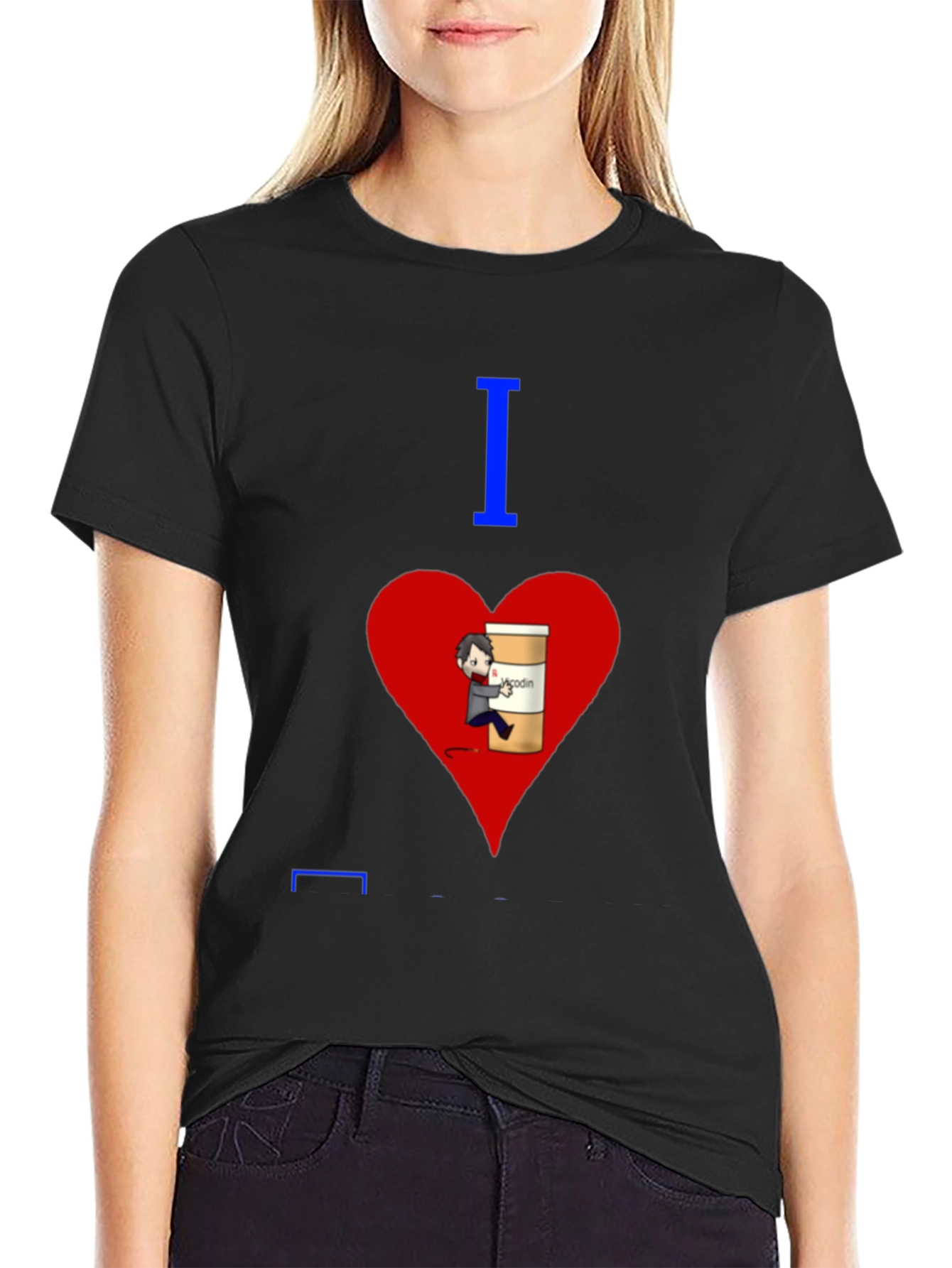 I Heart Vicodin Funny Graphic T-Shirt