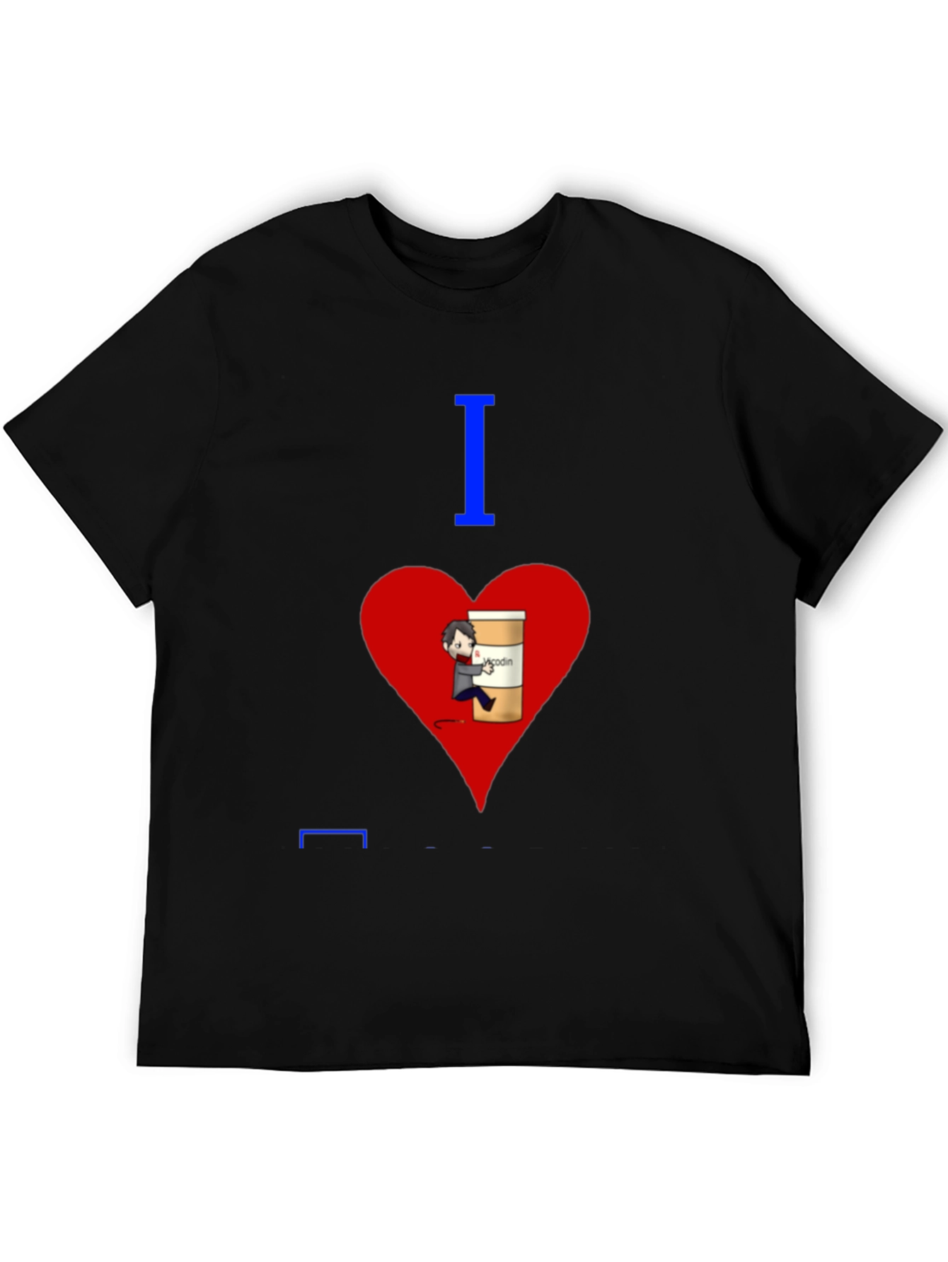 I Heart Vicodin Funny Graphic T-Shirt