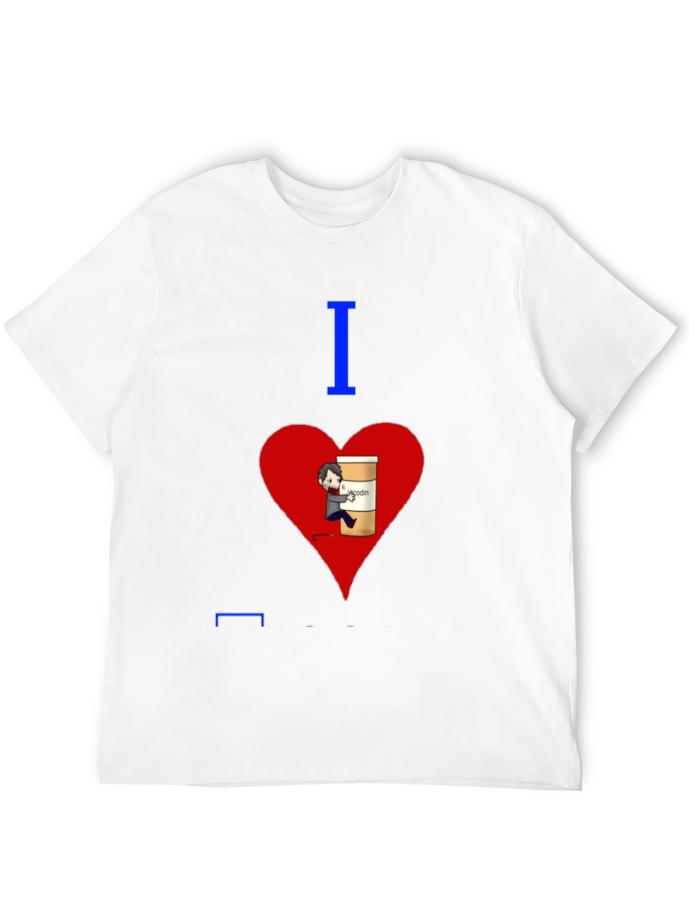 I Heart Vicodin Funny Graphic T-Shirt