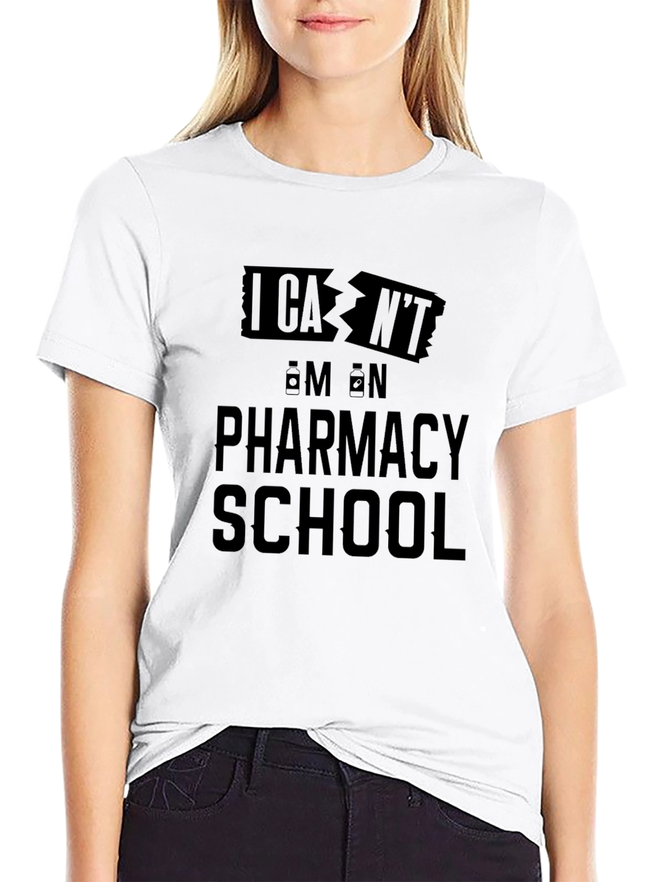 I Cant Im in Pharmacy School T-Shirt