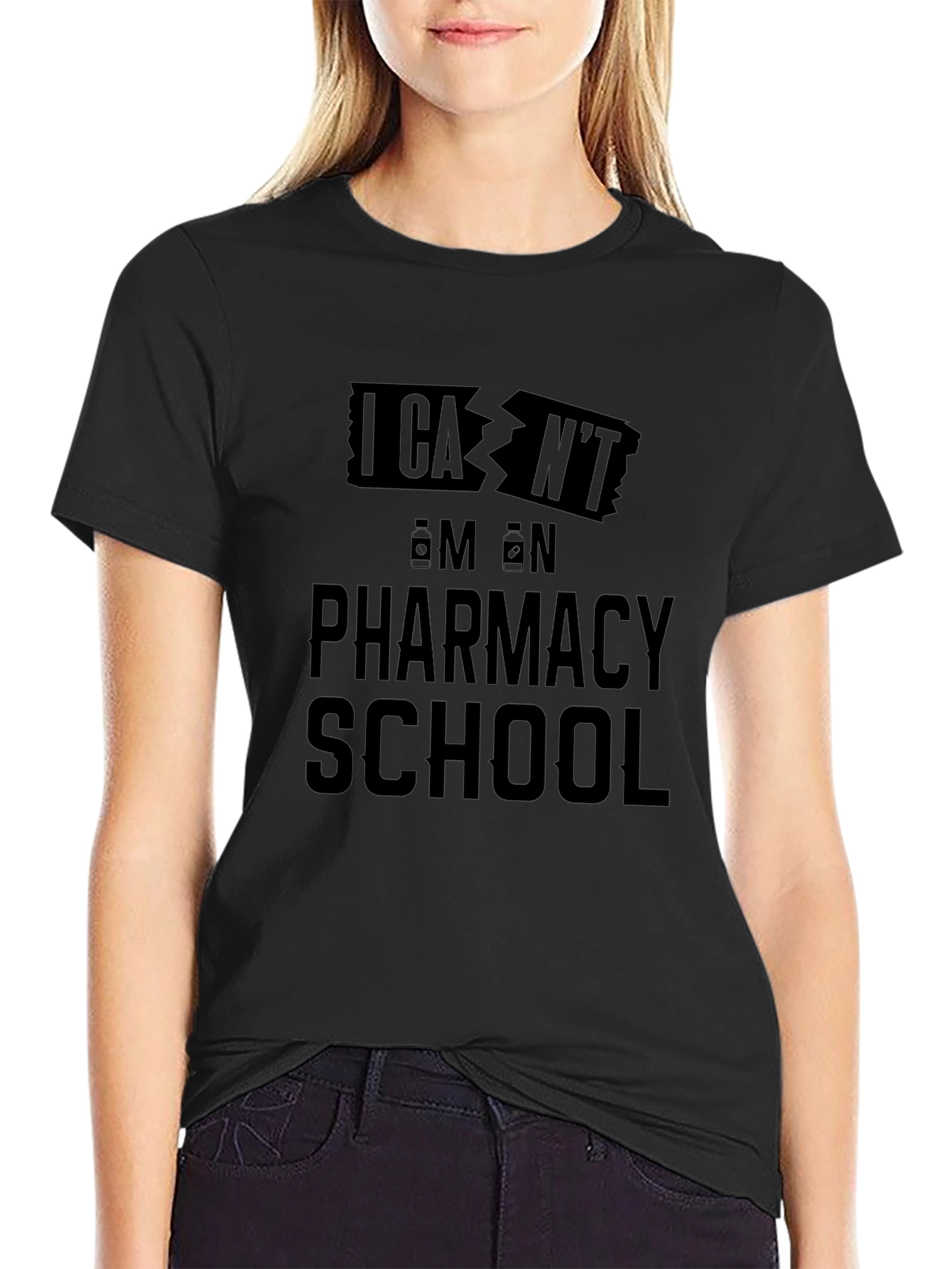 I Cant Im in Pharmacy School T-Shirt