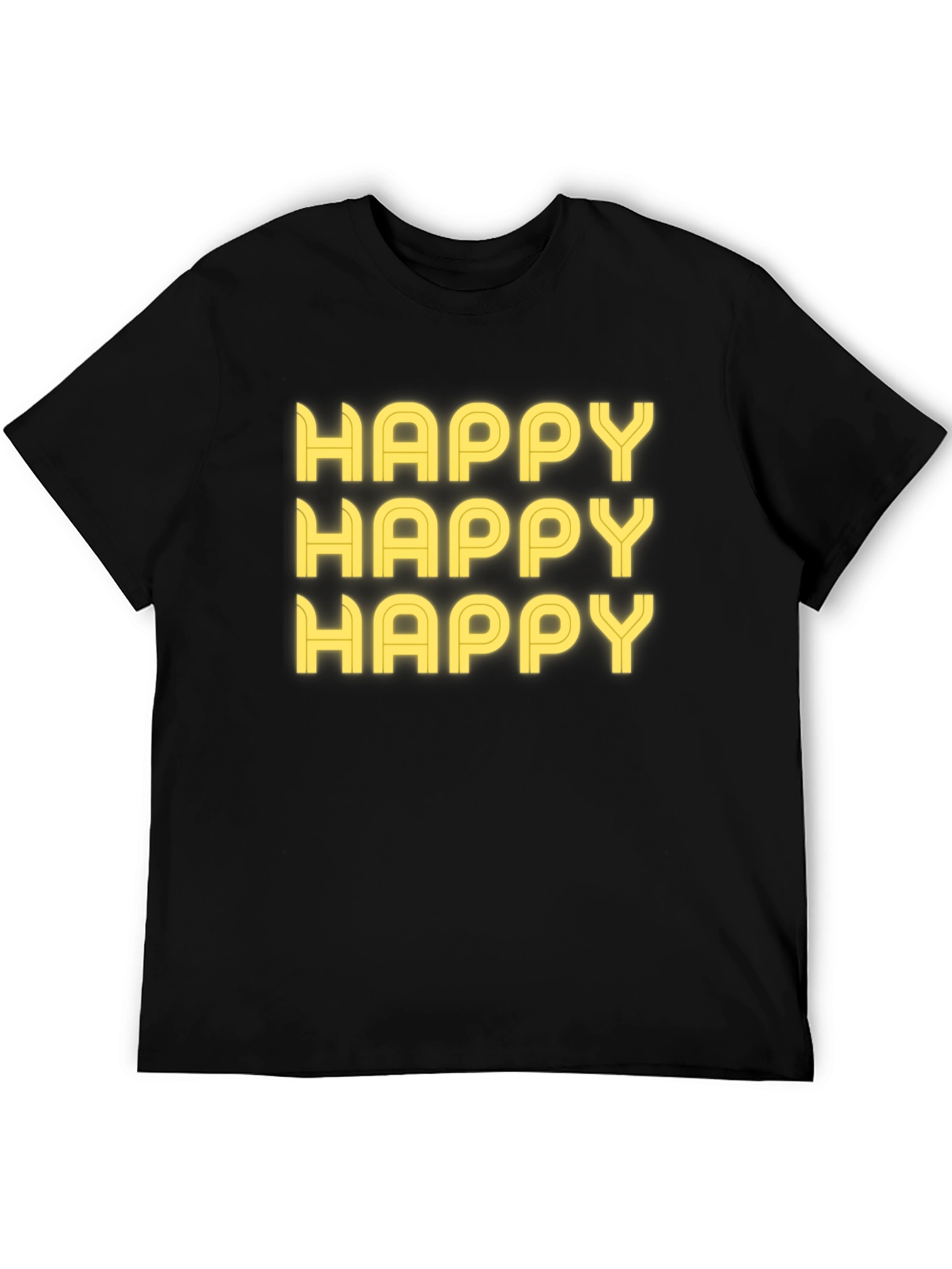 Happy Graphic T-Shirt - Black