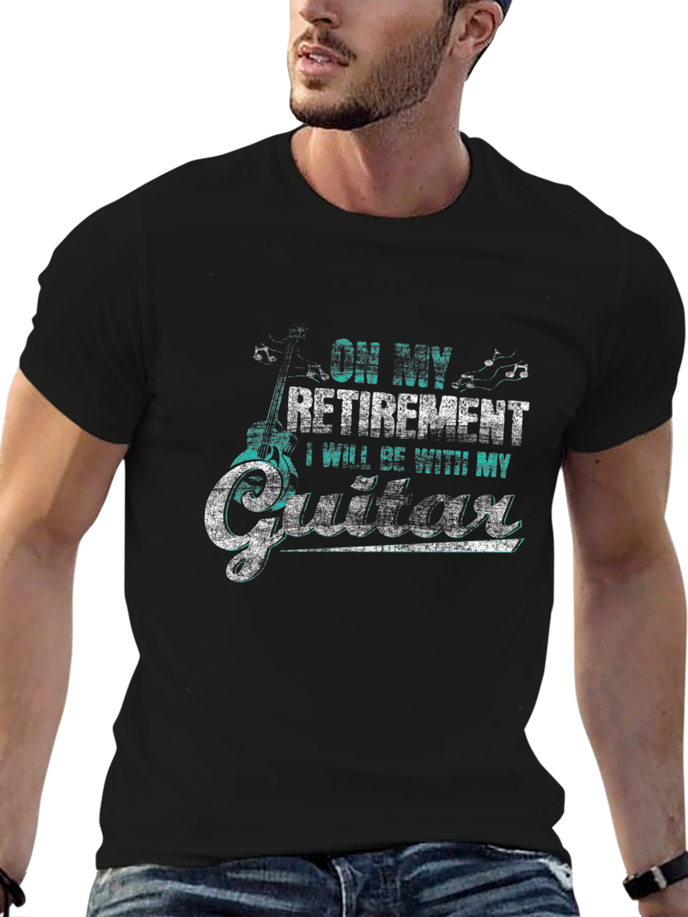 Guitar Retirement T-Shirt - Black