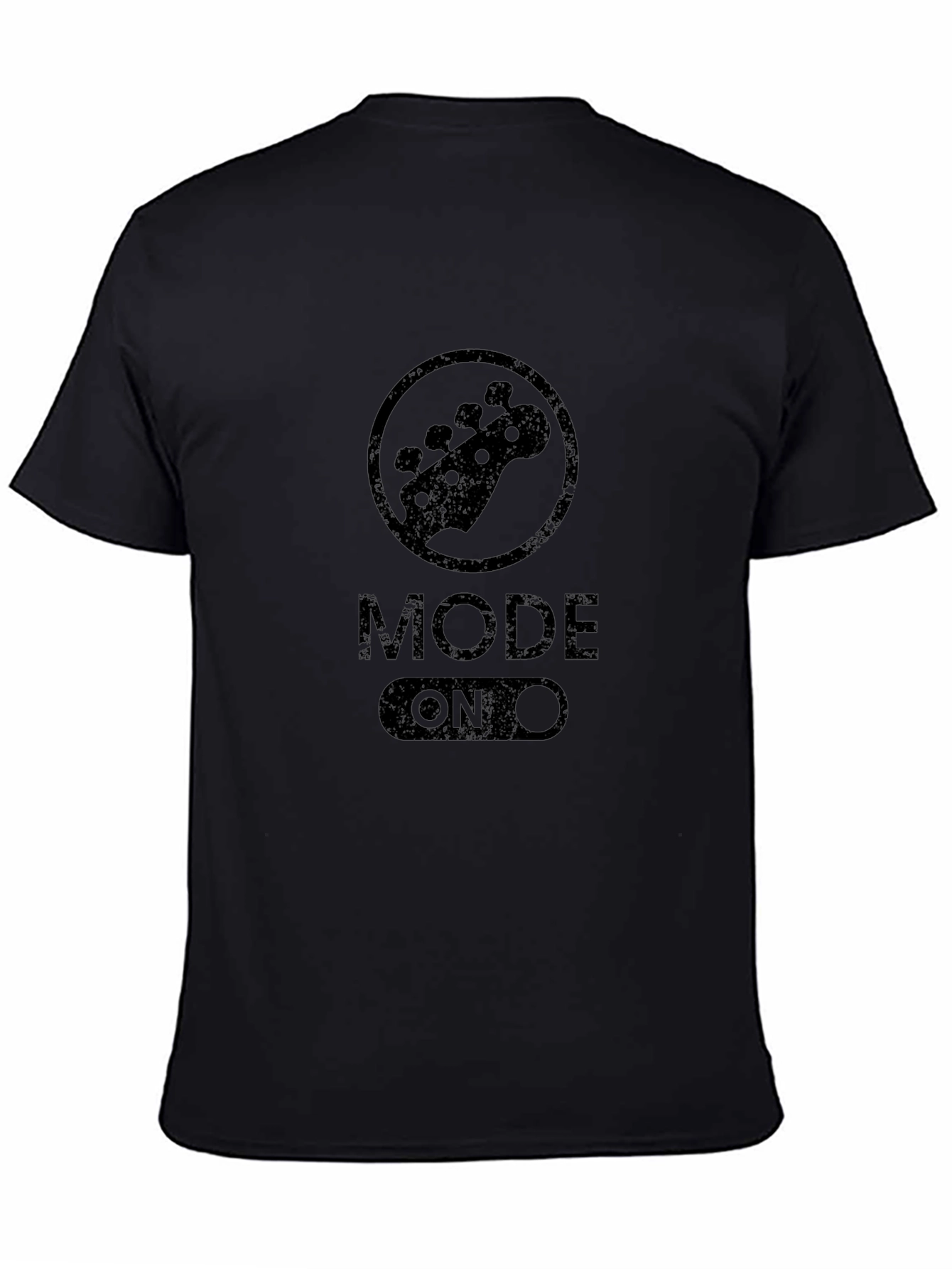 Mode On Bass Guitar Black T-Shirt
