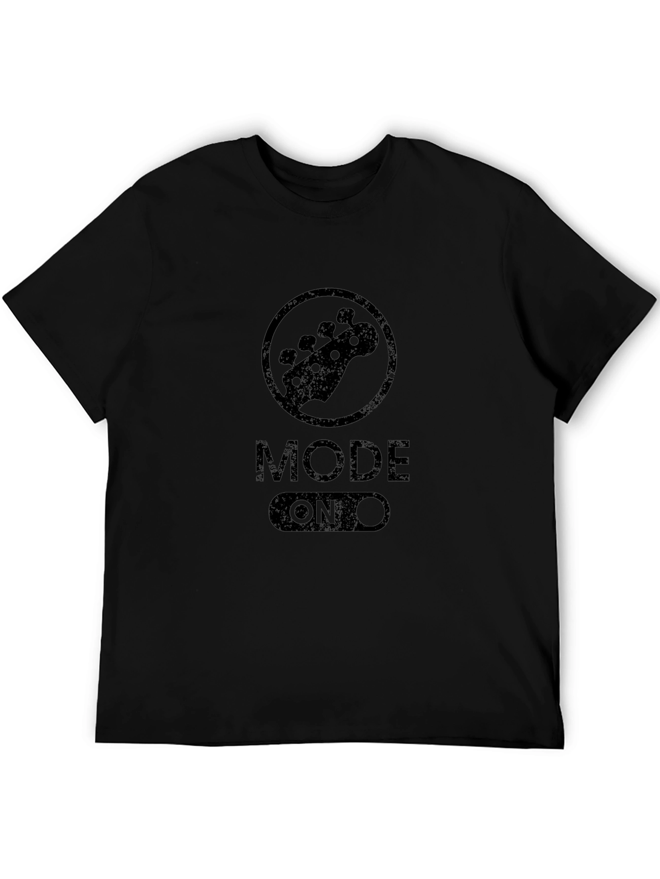 Mode On Bass Guitar Black T-Shirt