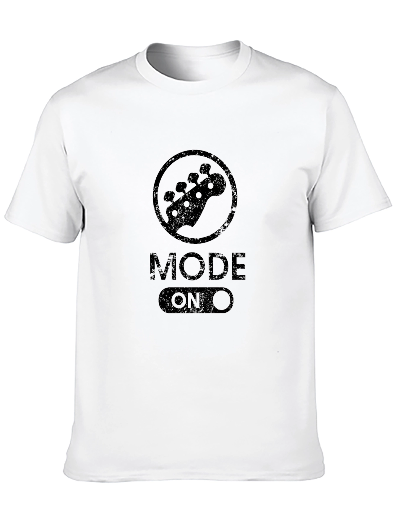 Mode On Bass Guitar Black T-Shirt