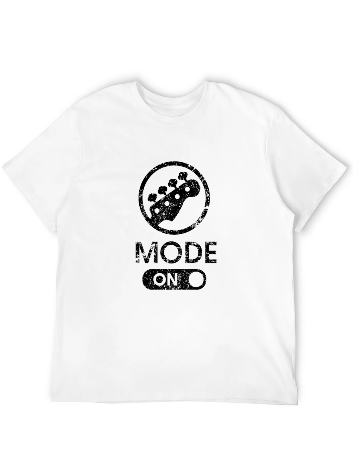 Mode On Bass Guitar Black T-Shirt