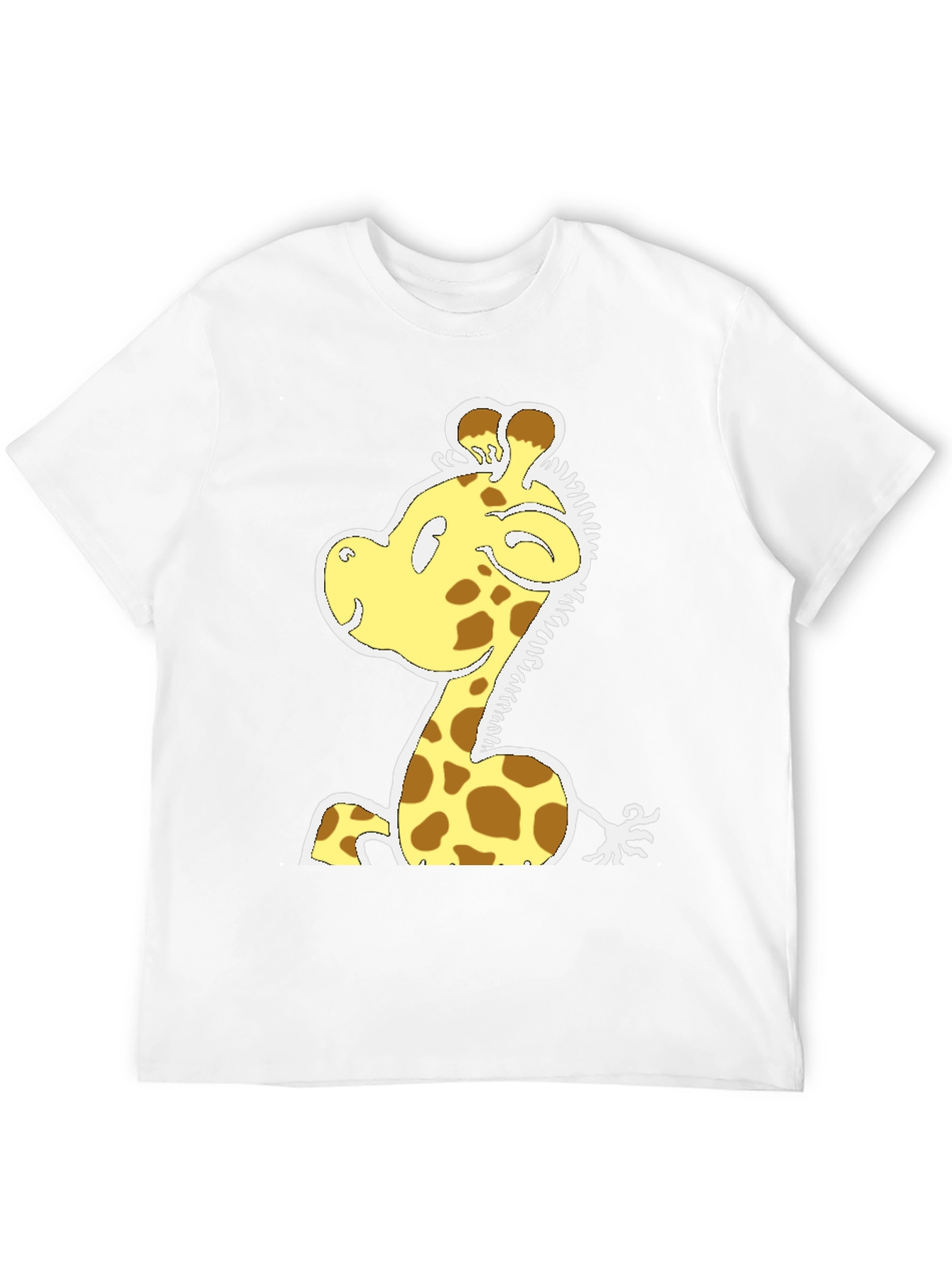 Cartoon Giraffe T-Shirt - Fun Graphic Tee