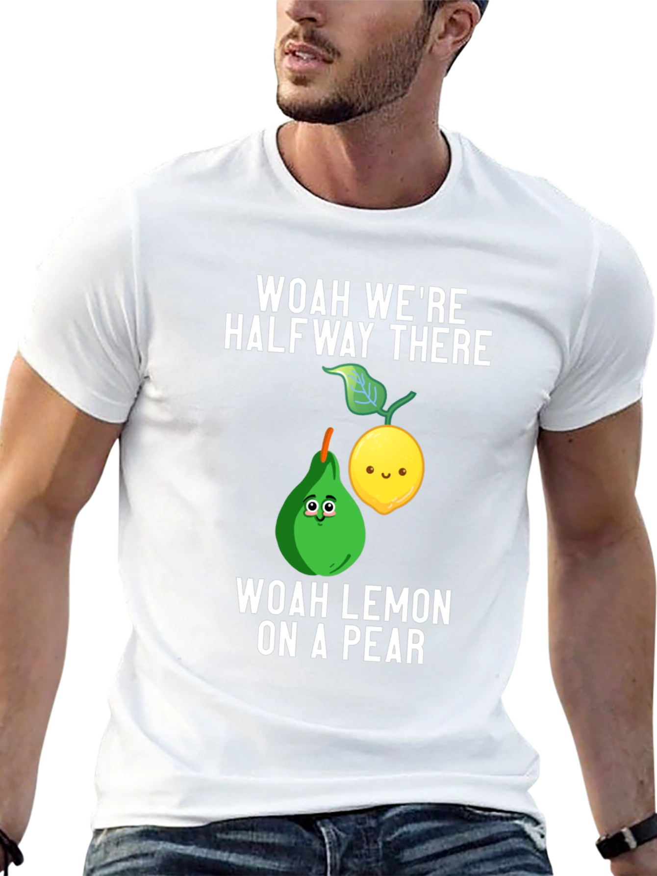 Funny Woah Lemon on a Pear Graphic Tee