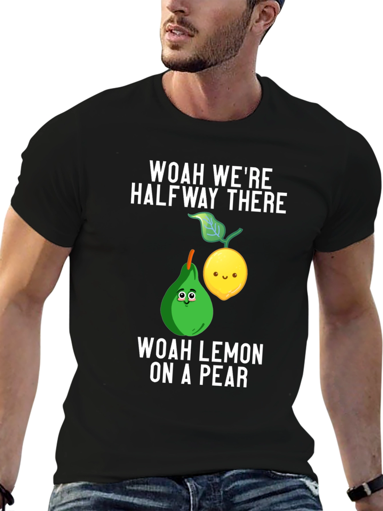 Funny Woah Lemon on a Pear Graphic Tee