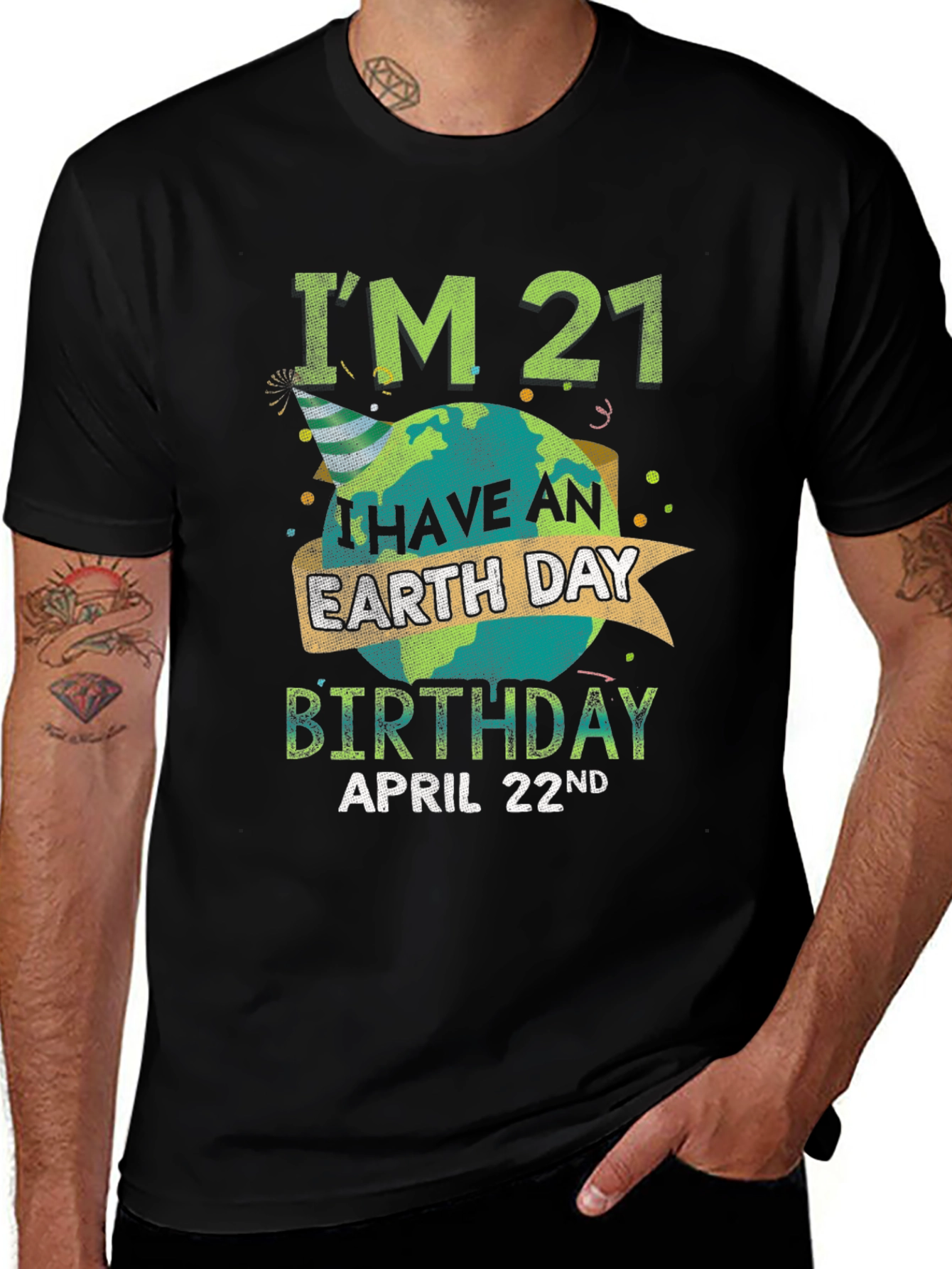 Earth Day 21st Birthday T-Shirt - April 22nd