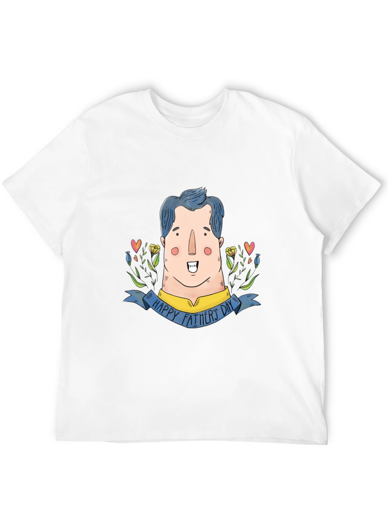 Happy Fathers Day Cartoon Dad Graphic Tee