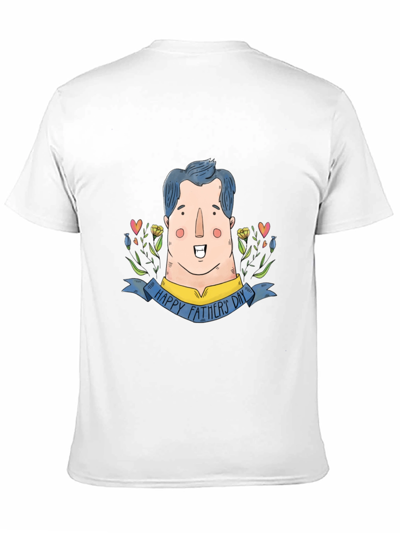 Happy Fathers Day Cartoon Dad Graphic Tee