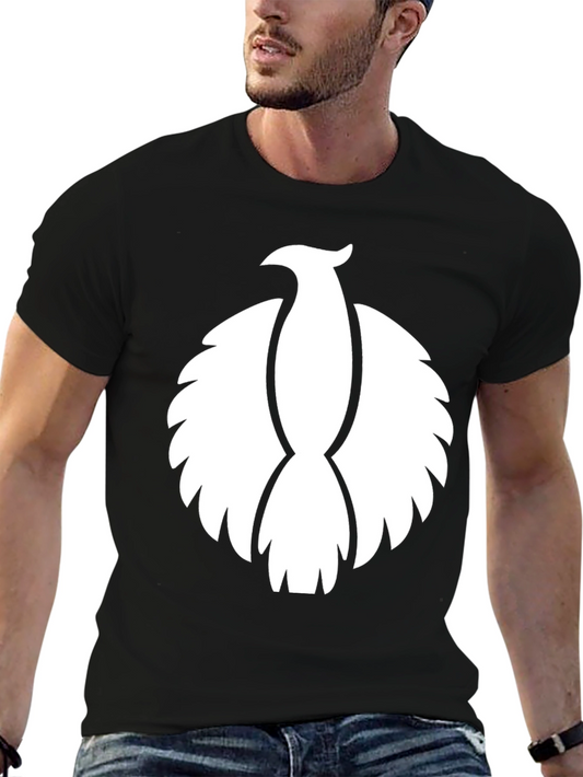 Phoenix Graphic Black T-Shirt - Iconic Design
