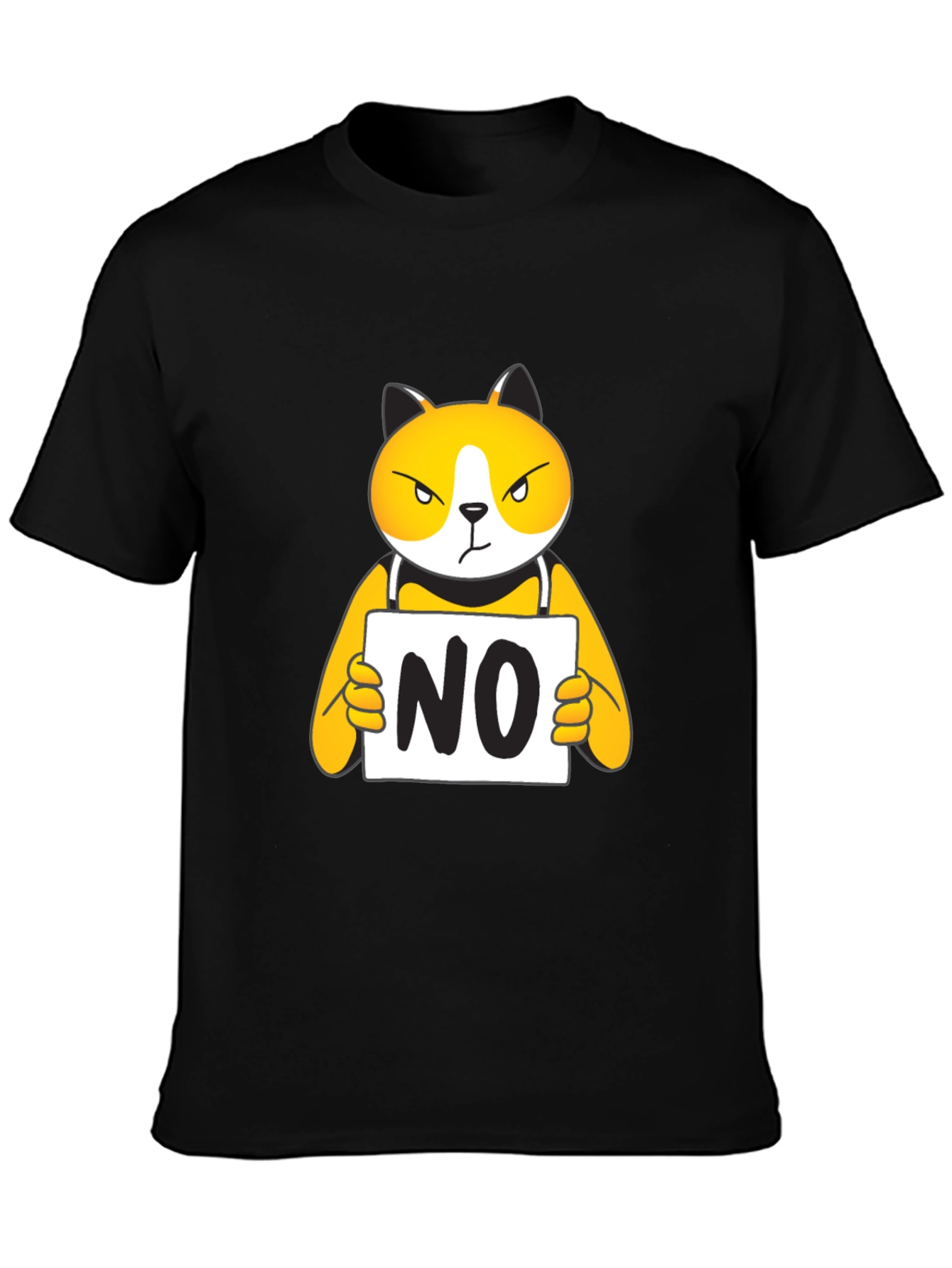 Funny NO Cat Graphic T-Shirt