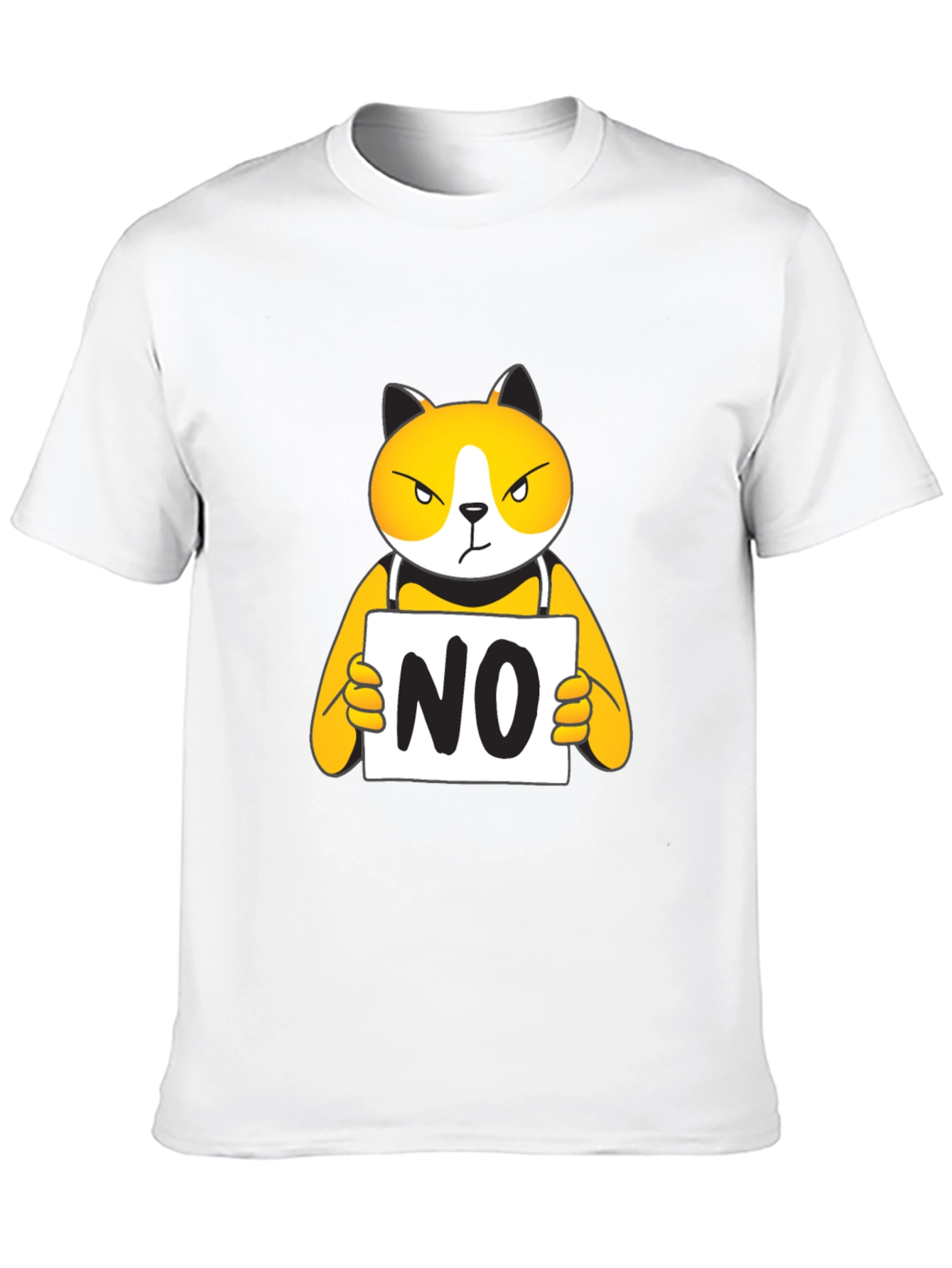Funny NO Cat Graphic T-Shirt