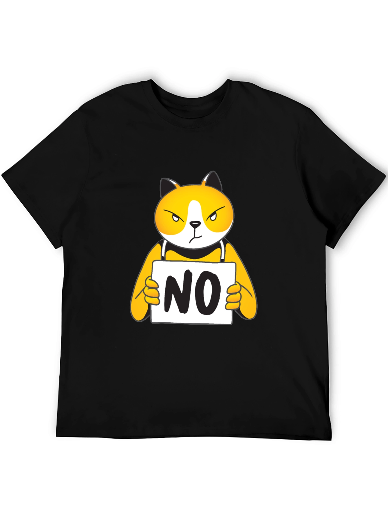Funny NO Cat Graphic T-Shirt