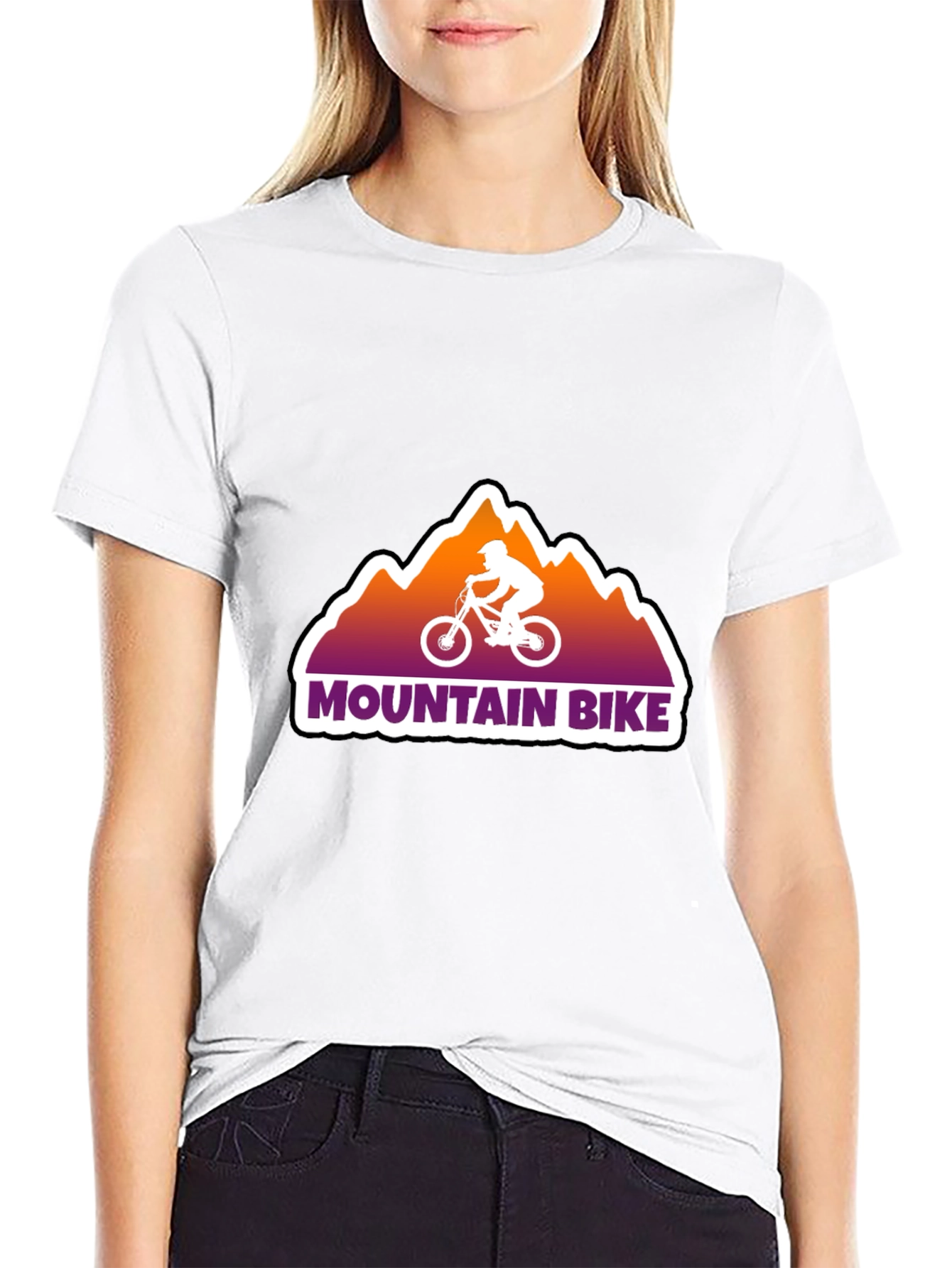 Mountain Bike Graphic Tee - Black
