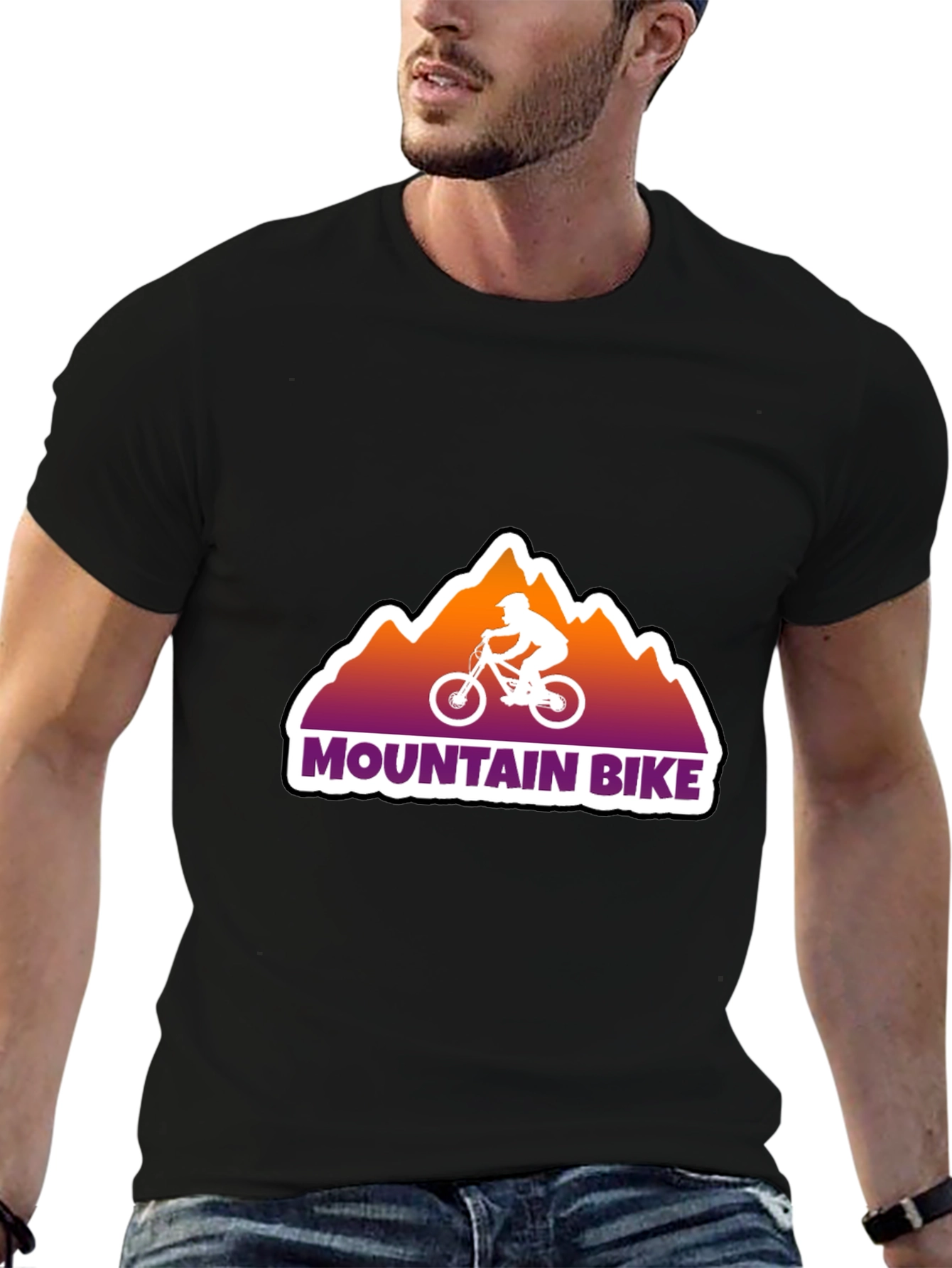 Mountain Bike Graphic Tee - Black