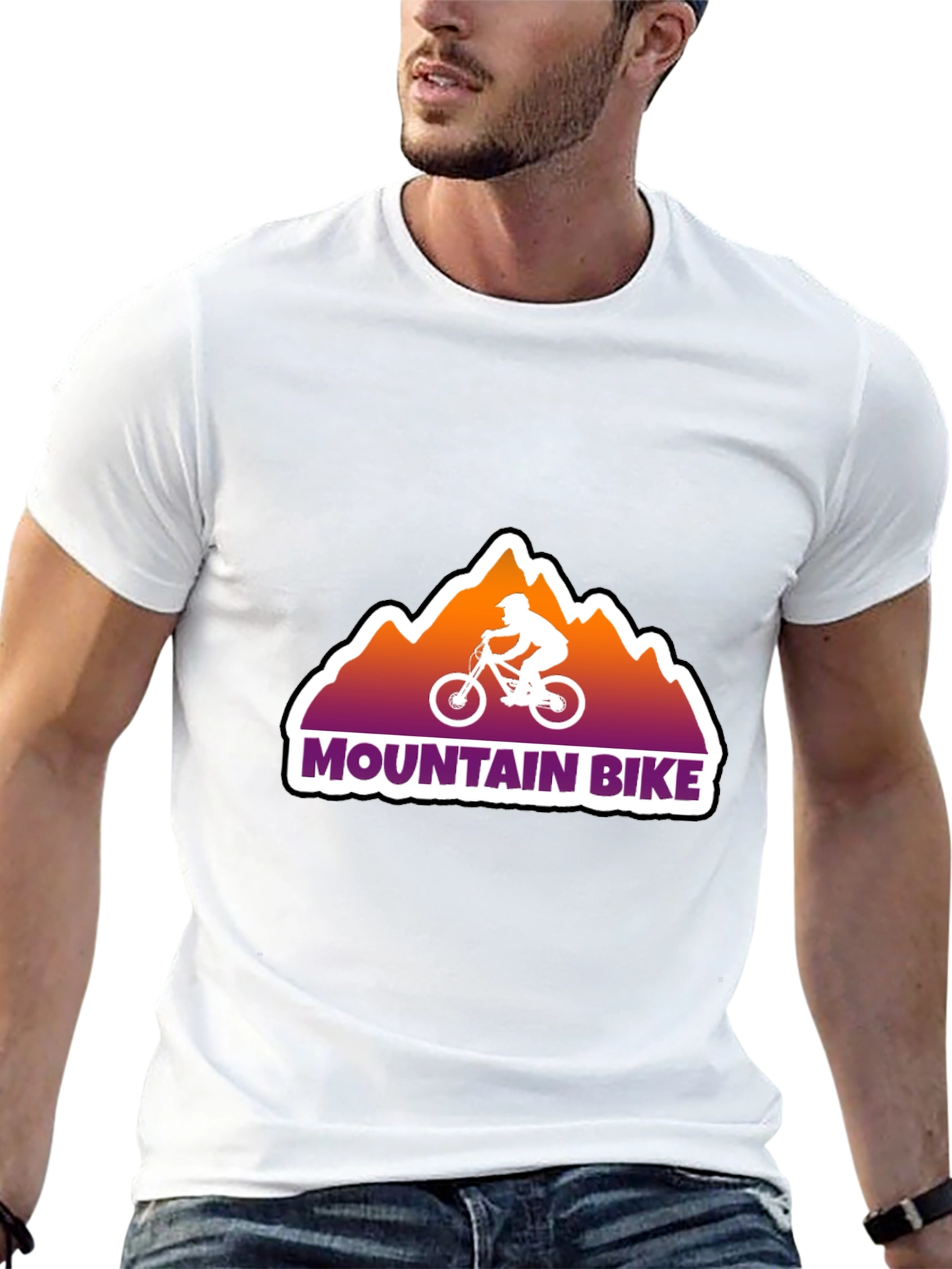 Mountain Bike Graphic Tee - Black