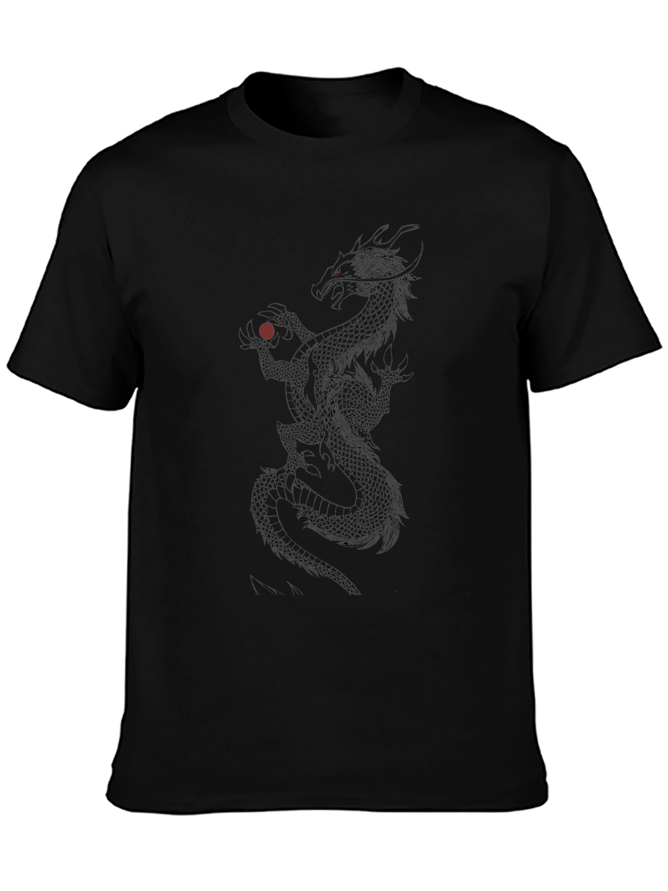 Dragon Graphic Black T-Shirt - Unique Design