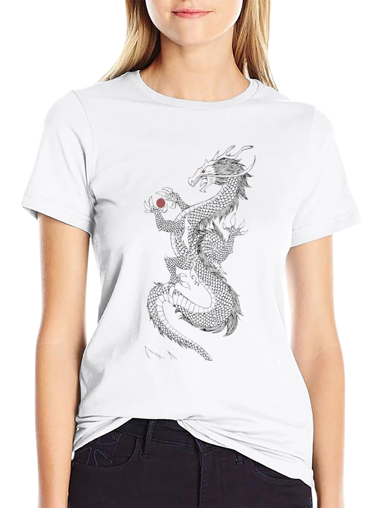 Dragon Graphic Black T-Shirt - Unique Design